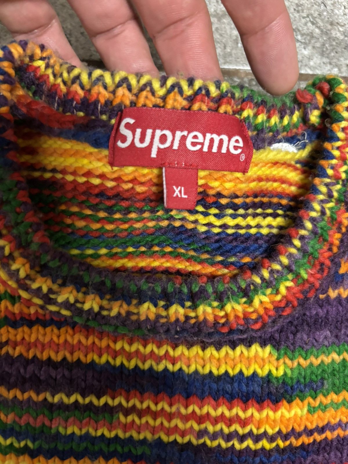Supreme Supreme Static Knit Sweater Size US XL / EU 56 / 4 - 2 Thumbnail