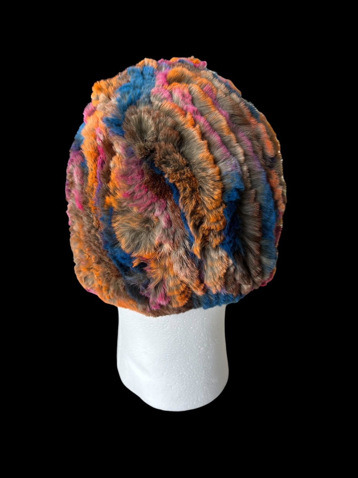 Japanese Brand × Kapital × Vintage RARE* Japanese Style🎌☠️ multicolour fur Beanie Hats☠️☠️ Size ONE SIZE - 3 Thumbnail