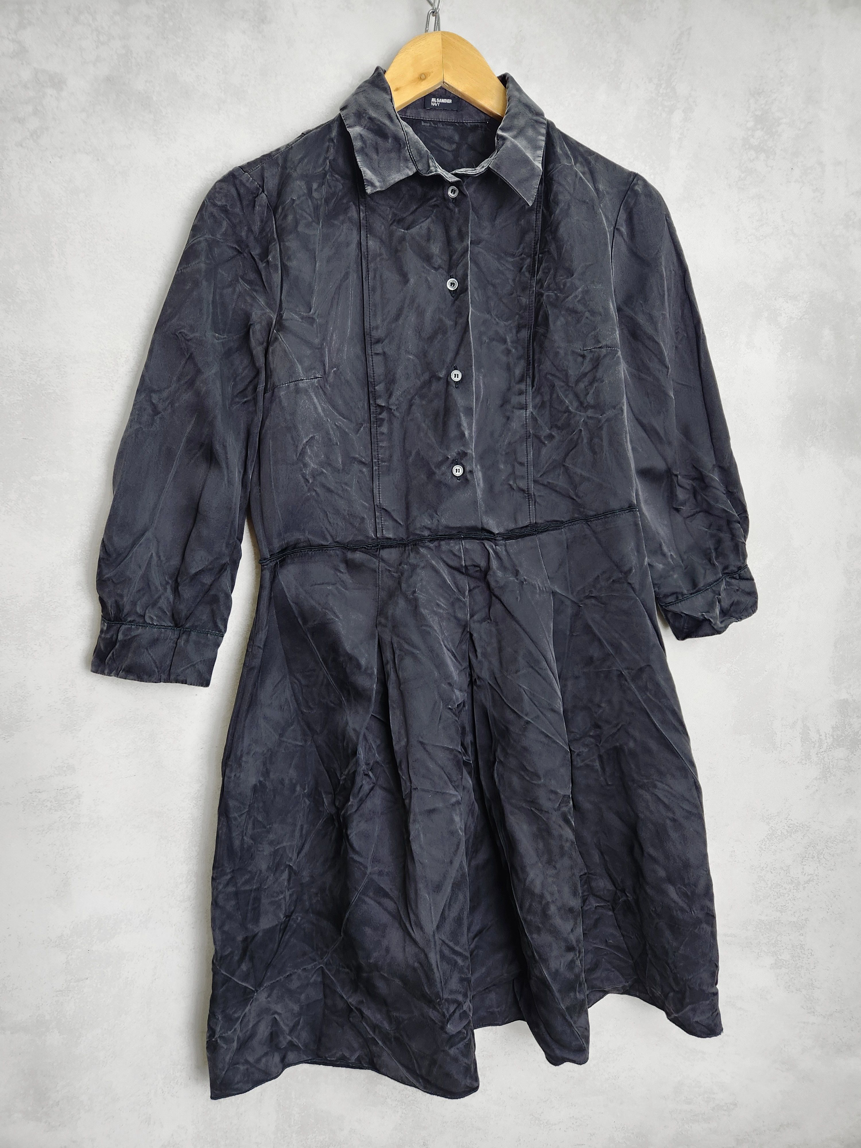 Jil Sander Jil sander navy dress button ups size 38 Size M / US 6-8 / IT 42-44 - 2 Thumbnail