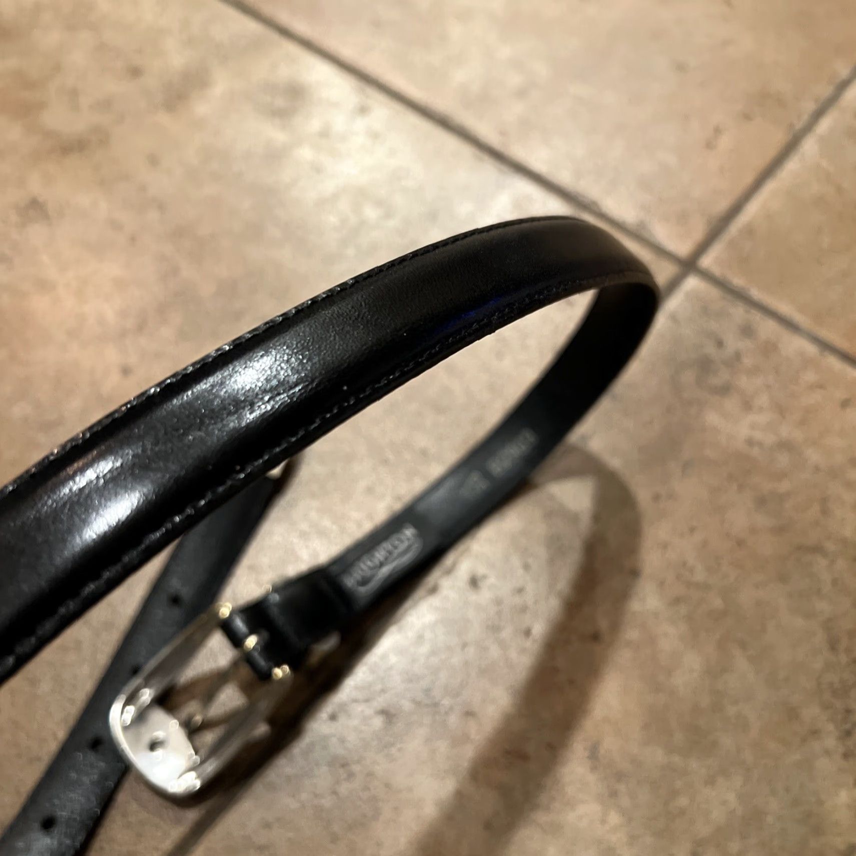 Brighton VINTAGE Brighton Belt Black Leather 1" Reversible Buckle M Women's Size ONE SIZE - 5 Thumbnail