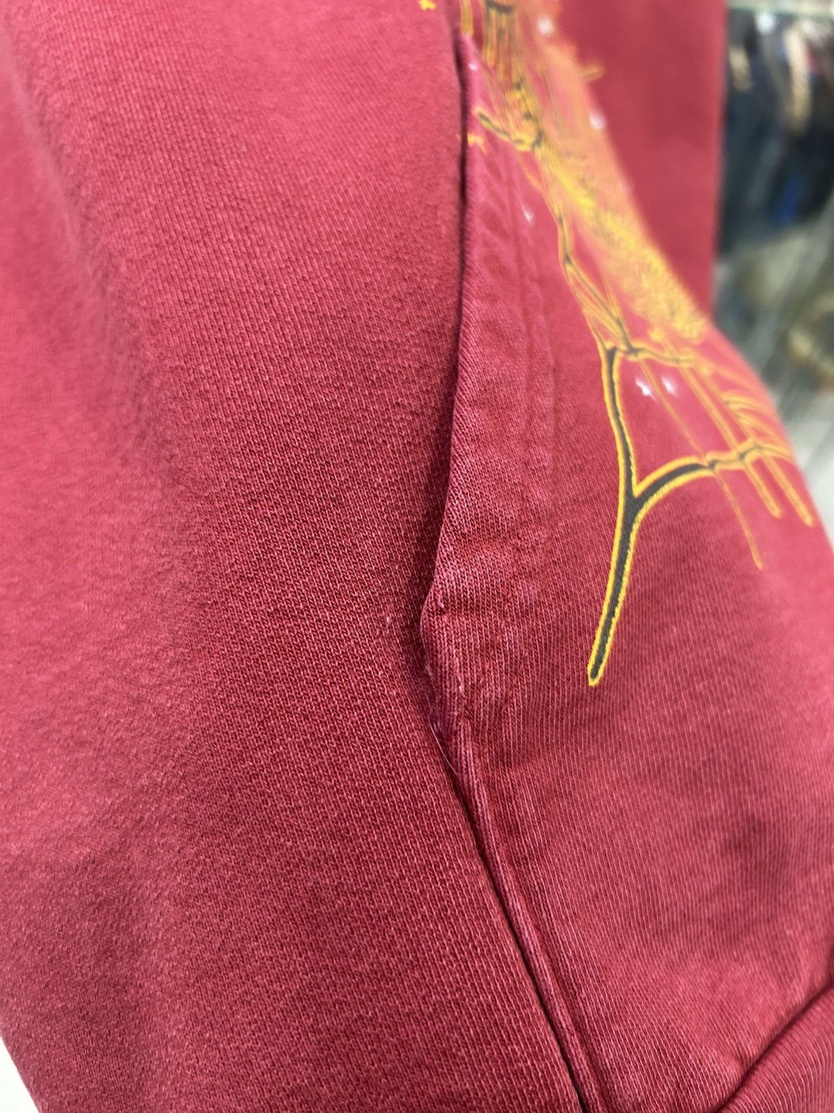 Sp5der Sp5der burgundy hoodie Size US XL / EU 56 / 4 - 6 Thumbnail