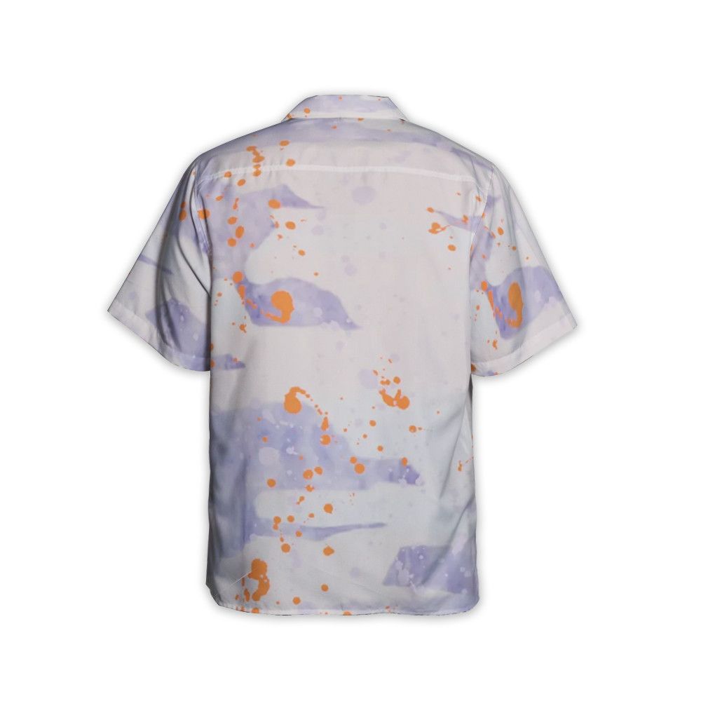Designer Paint-Splatter Cotton Shirt Size US L / EU 52-54 / 3 - 2 Thumbnail