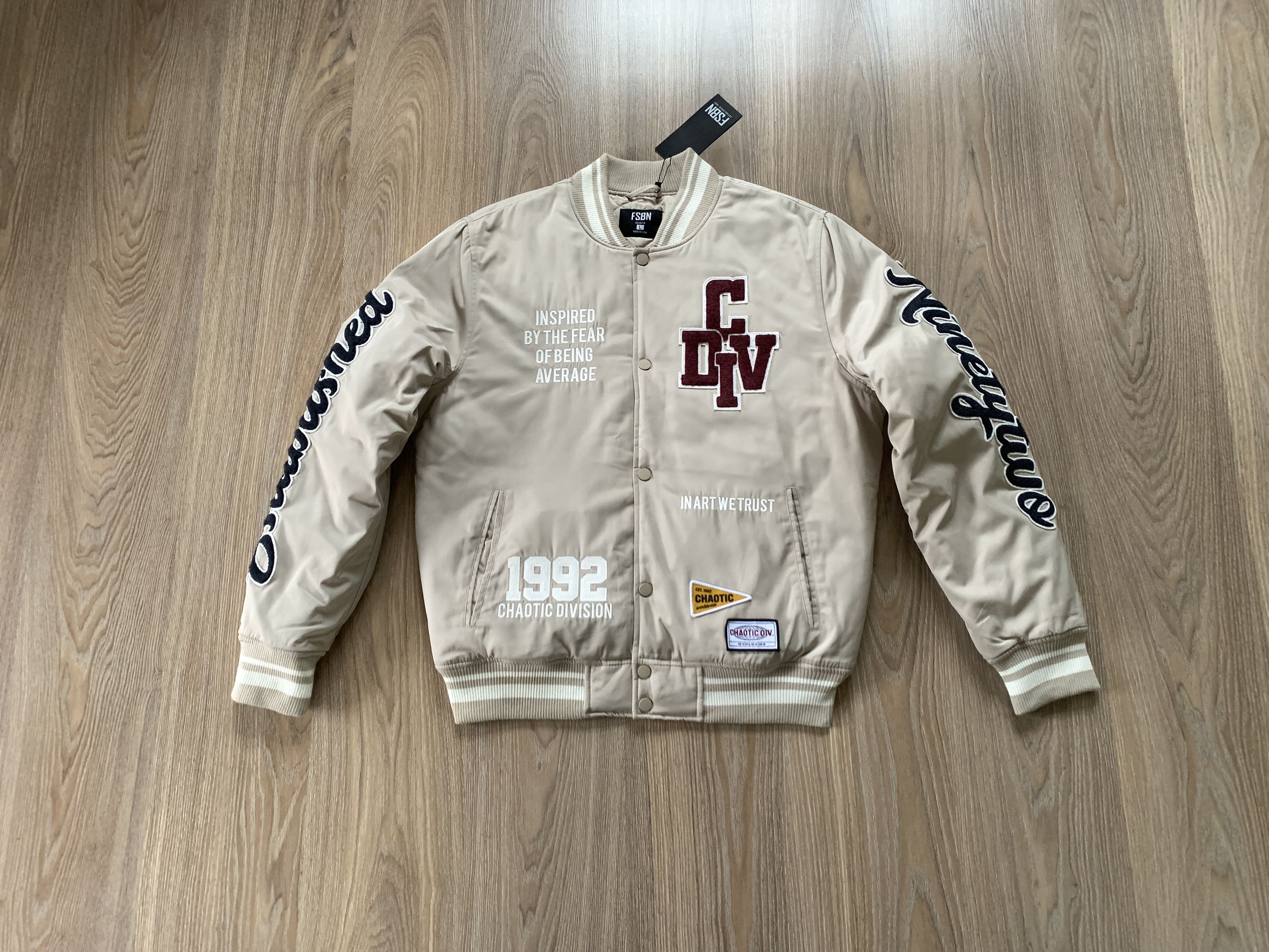 Other Fisbone Chaotic New Hype Bomber Stripe Jacket Size US L / EU 52-54 / 3 - 12 Thumbnail