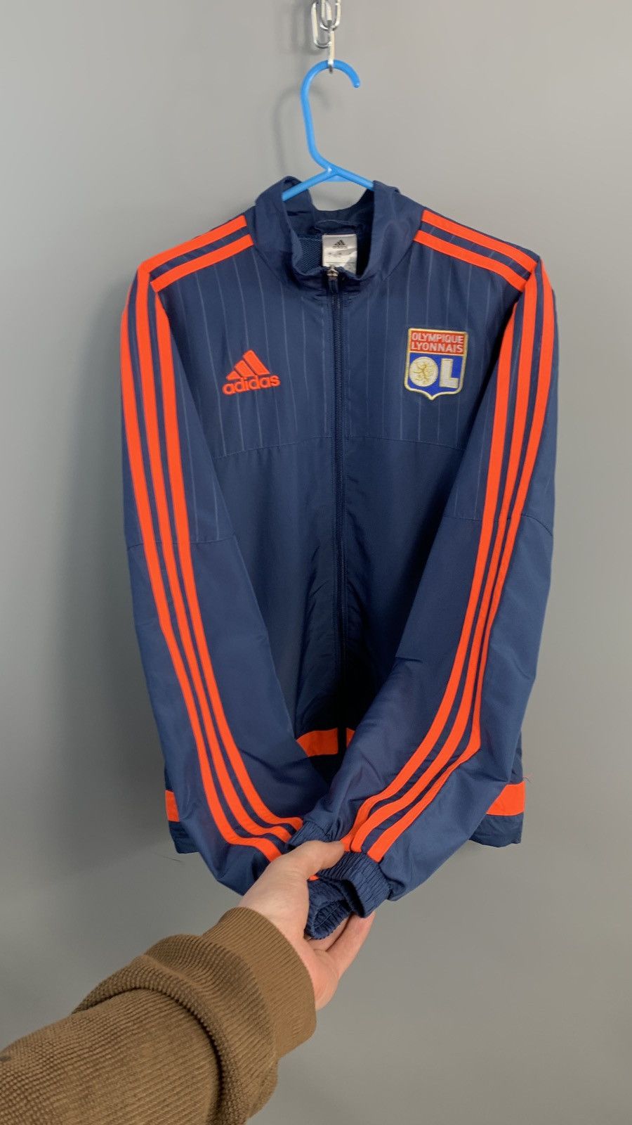 Adidas × Vintage Y2K Olympique Lyonnaise vintage adidas zip jacket Size US S / EU 44-46 / 1 - 4 Thumbnail