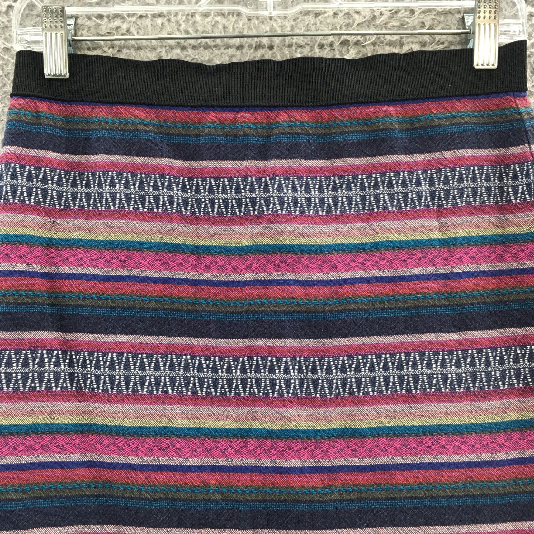 American Eagle Outfitters American Eagle Outfitters Mini Short Skirt Womens 4 Multicolor Cotton Back Zip Size 27" / US 4 / IT 40 - 2 Thumbnail