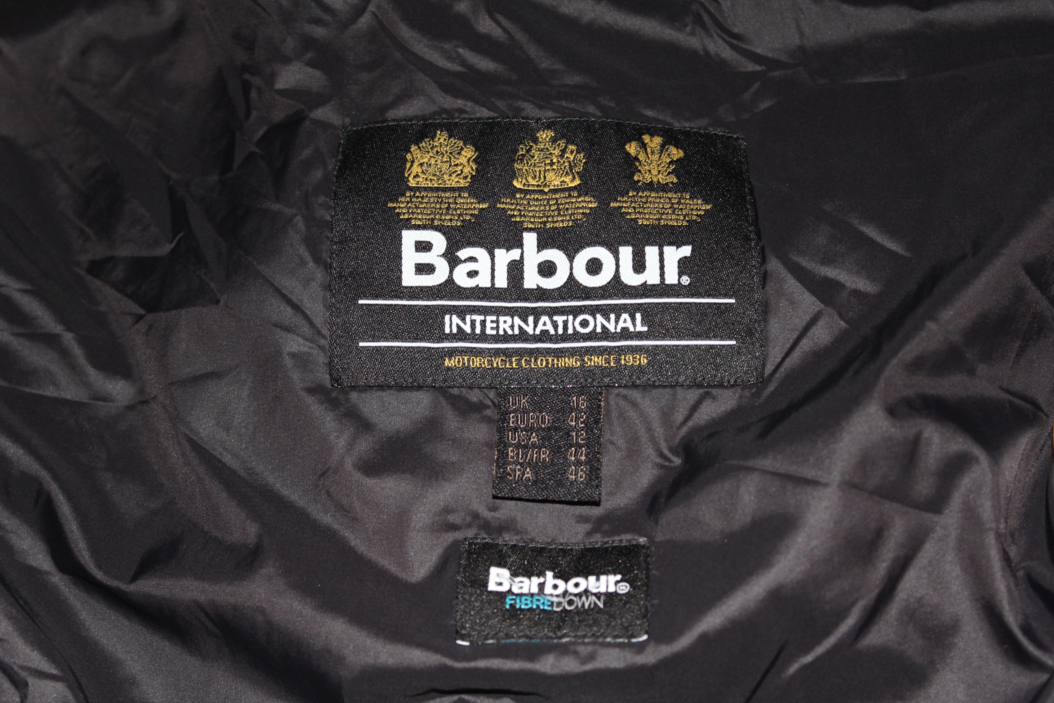 Barbour Women's BARBOUR International Fibre Down Coat Jacket Size L / US 10 / IT 46 - 10 Thumbnail