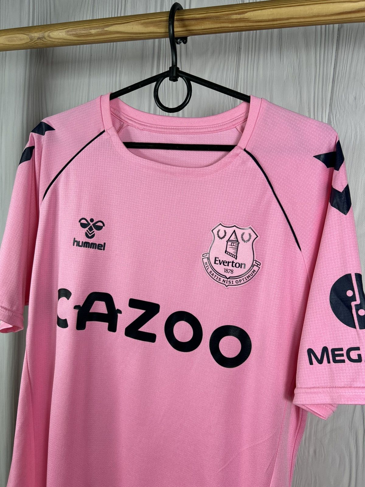 Hummel EVERTON 2020/21 FOOTBALL SHIRT SOCCER JERSEY PINK HUMMEL M/L Size US M / EU 48-50 / 2 - 3 Thumbnail