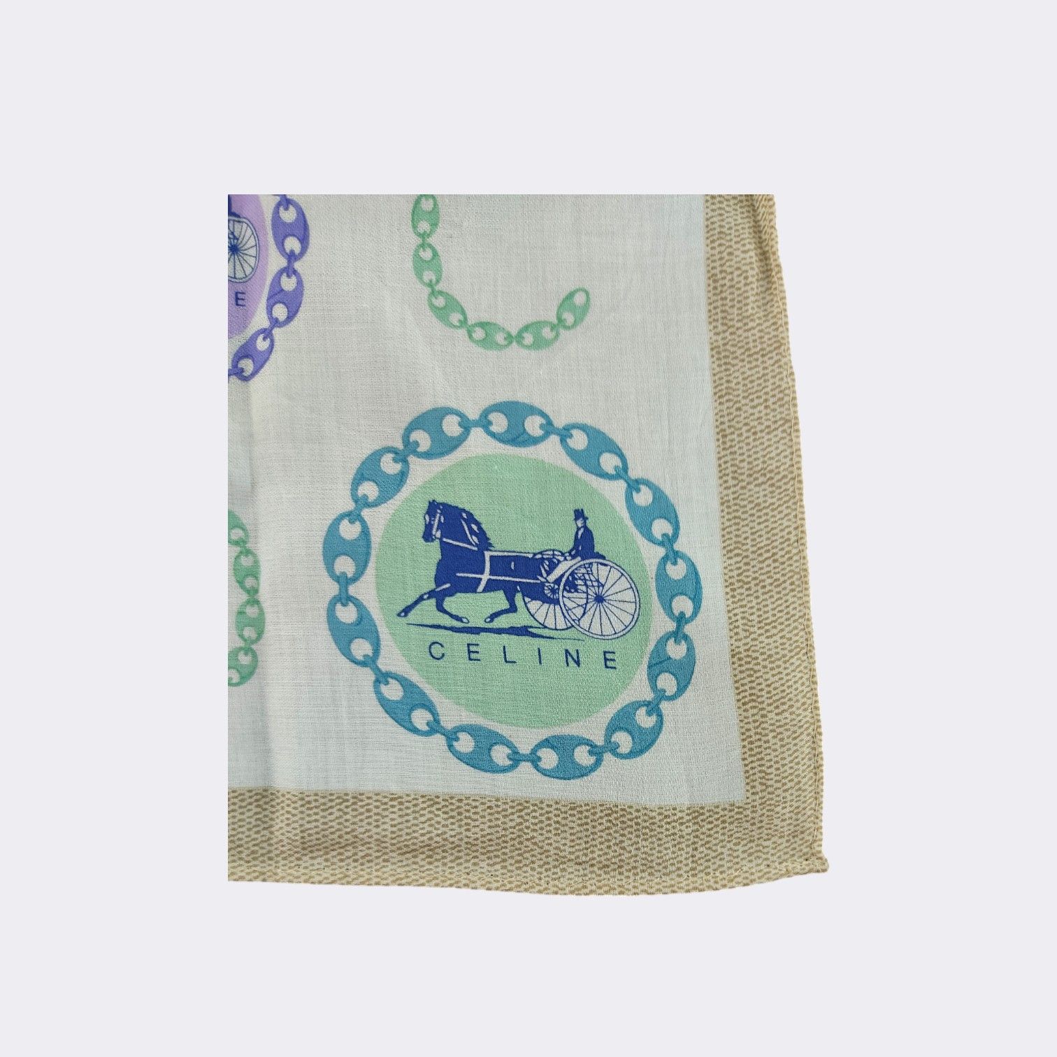 Celine Vintage Celine Handkerchief Neckerchief Bandana H001D Size ONE SIZE - 3 Thumbnail