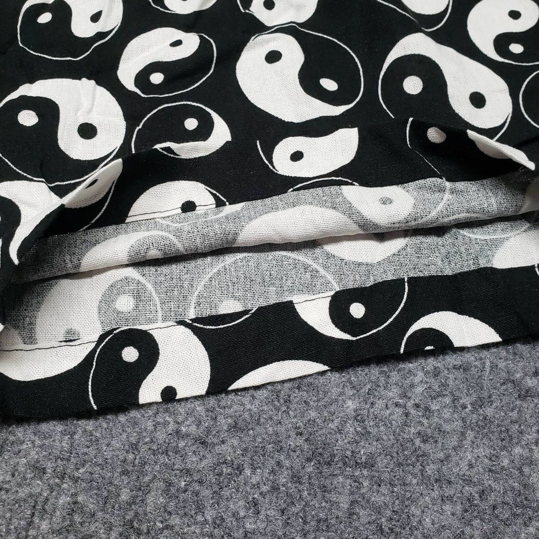 Vintage Rue21 Casual Shorts Womens Plus 1X Black Yin Yang Comfort High Rise Linen New Size 40" / US 18 - 3 Thumbnail