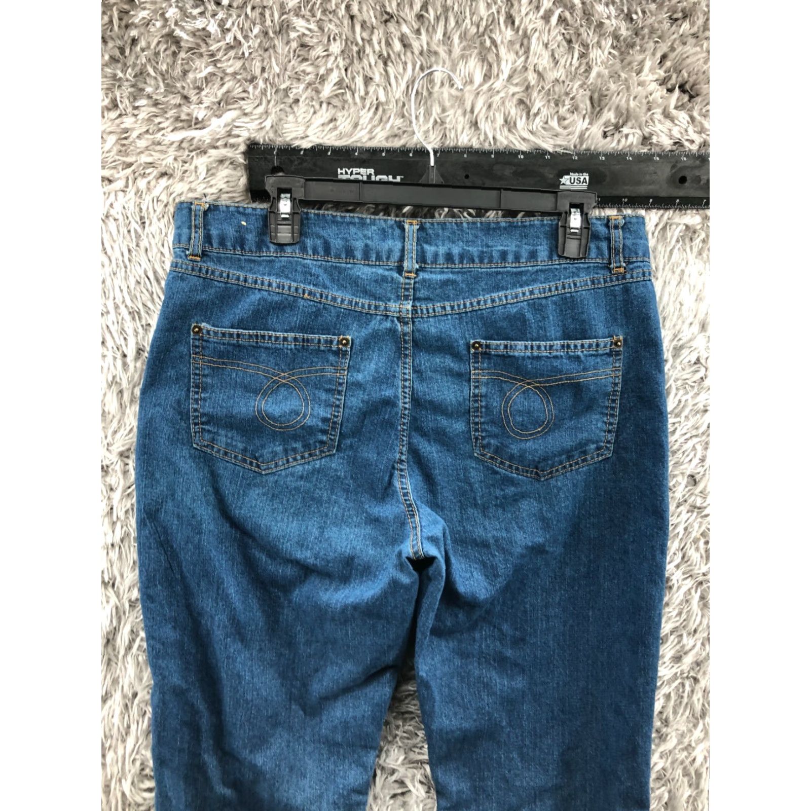 Vintage Caribbean Joe Jeans Womens Size 12 Medium Wash Blue Size 34" / US 12 / IT 48 - 6 Thumbnail