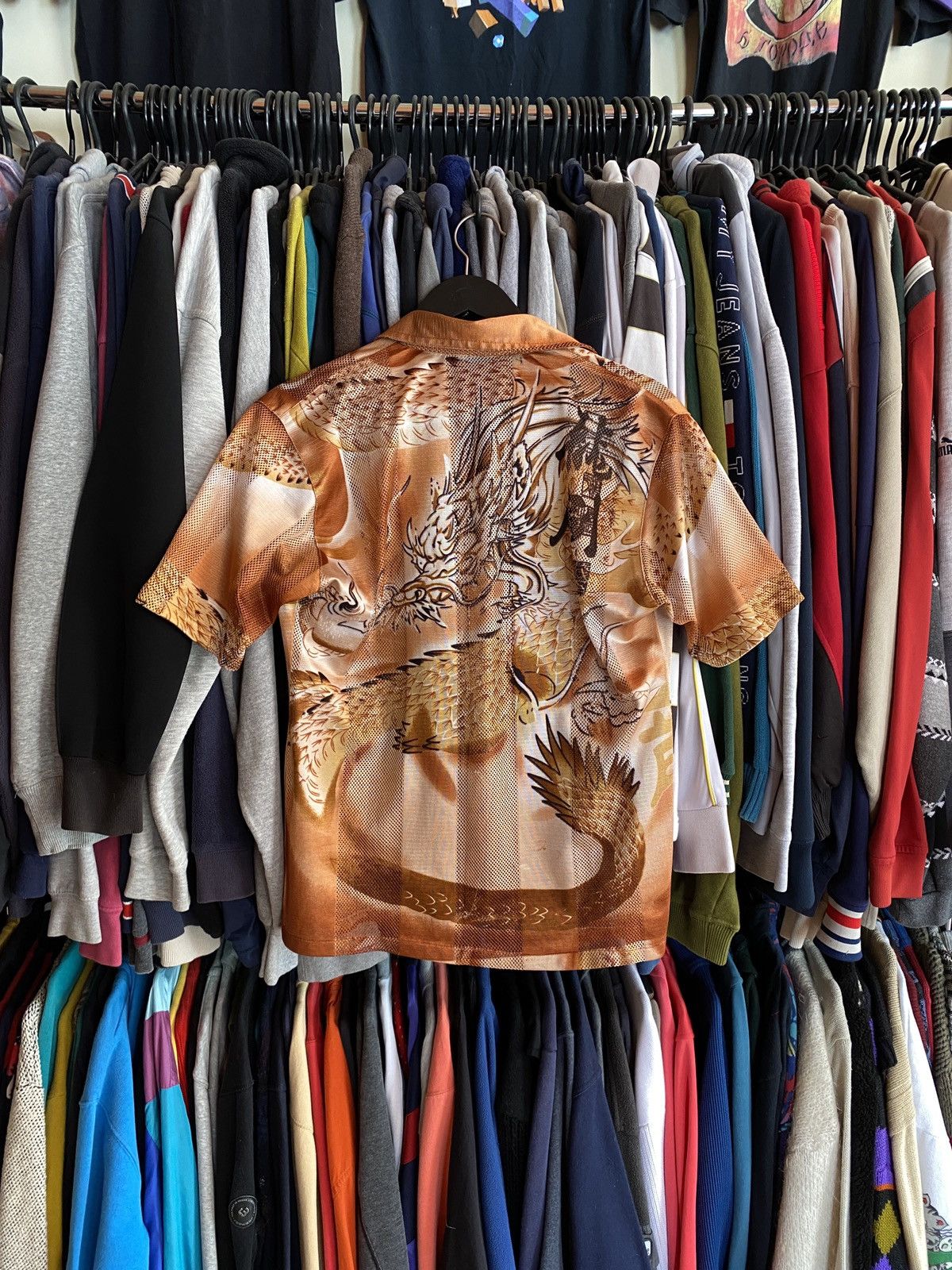 Japanese Brand VINTAGE JAPANESE DRAGON MESH BUTTON UP SHIRT Y2k Size US M / EU 48-50 / 2 - 5 Thumbnail