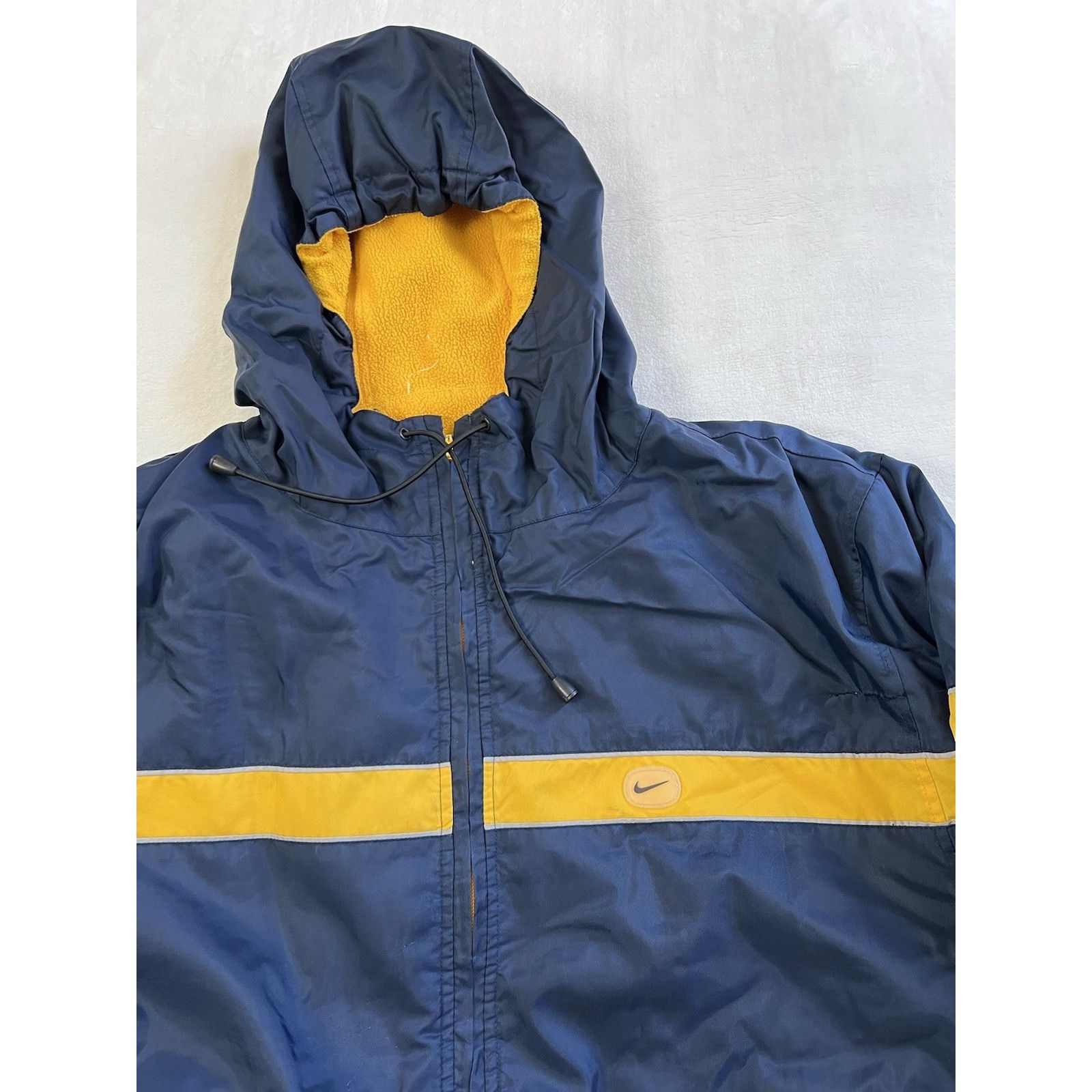 Nike Vintage Nike Reversible Jacket Size Large Blue Yellow Fleece Size US L / EU 52-54 / 3 - 4 Thumbnail