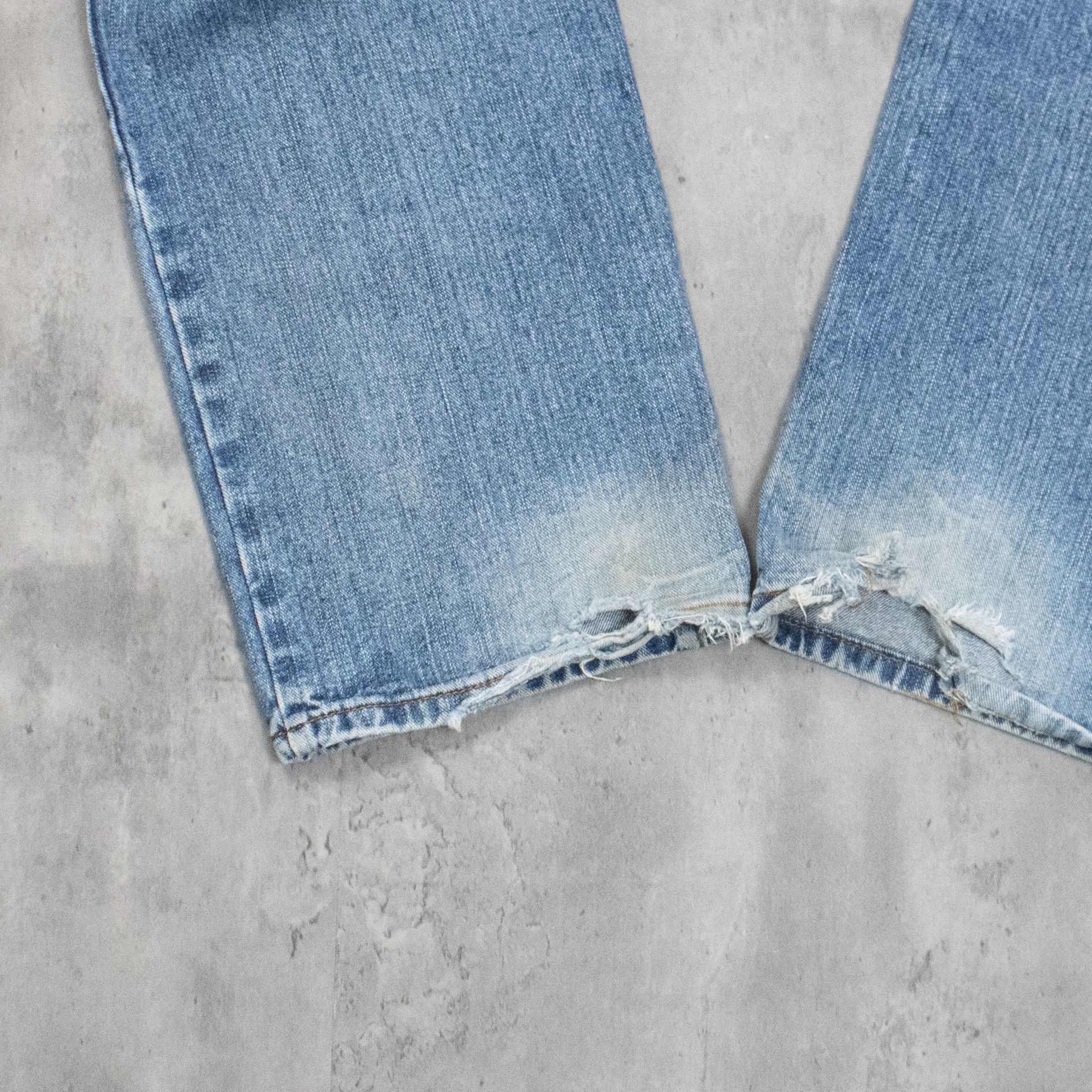 Japanese Brand Y2K 00's Midwash Baggy Relax Fit Wide Legged Denim Pant's Size US 34 / EU 50 - 13 Thumbnail