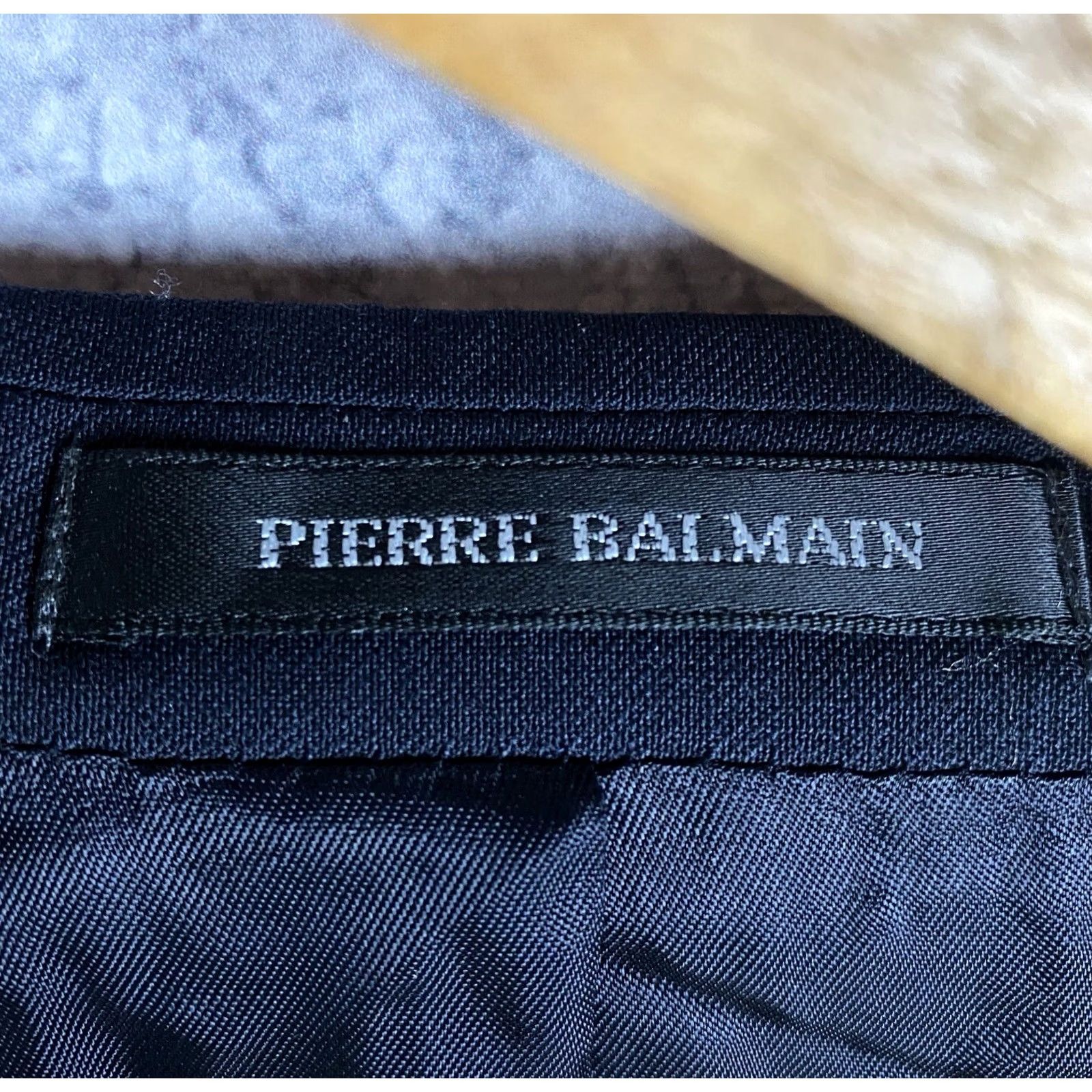 Pierre Balmain Pierre Balmain Jacket Mens 46 Black Men Blazer Two Button Tailored Formal Size Size 46R - 7 Thumbnail