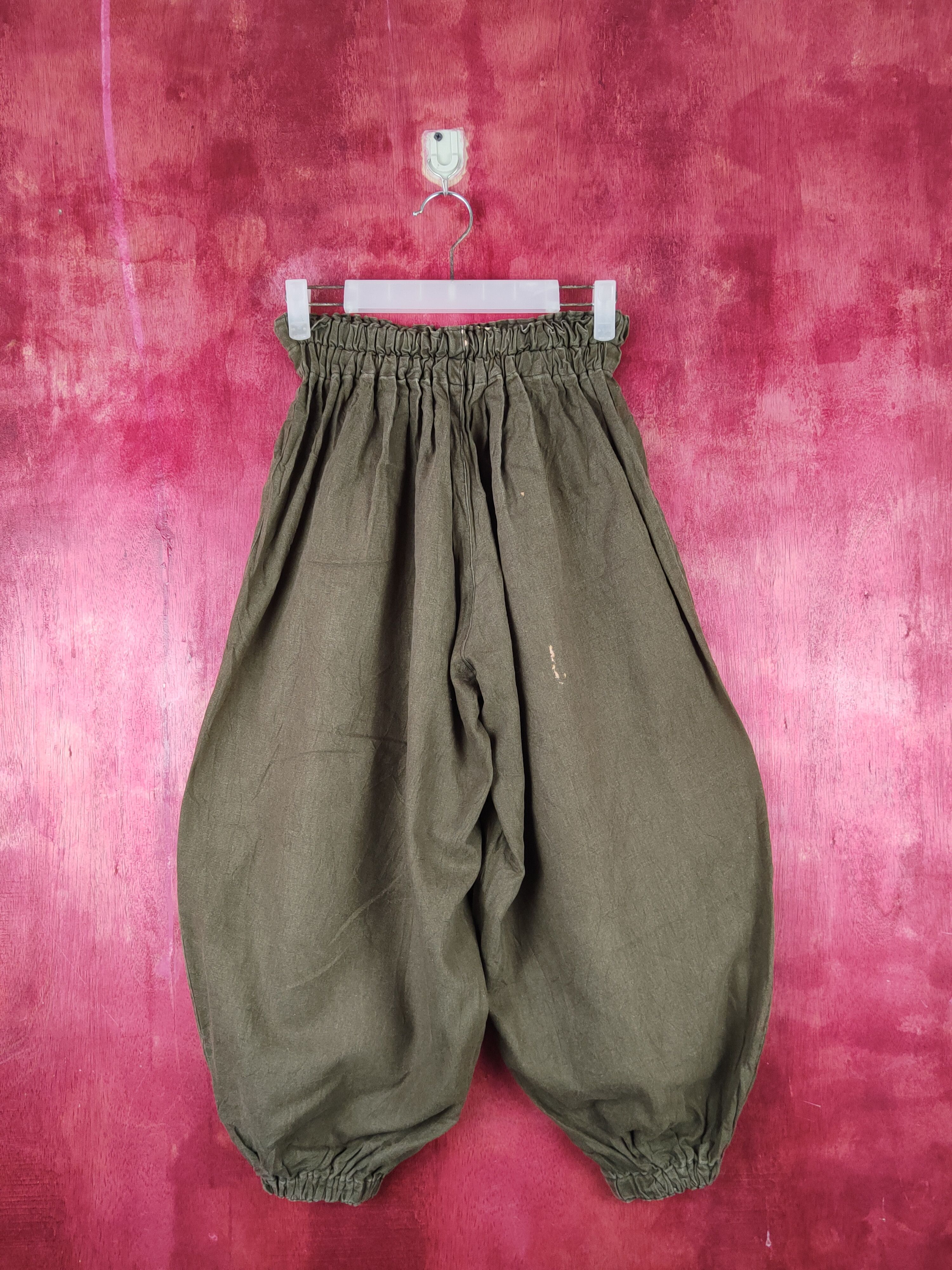 Japanese Brand × Vintage Japanese Brand Olive ballon palazo Casual Pants #S31 Size 30" / US 8 / IT 44 - 7 Thumbnail