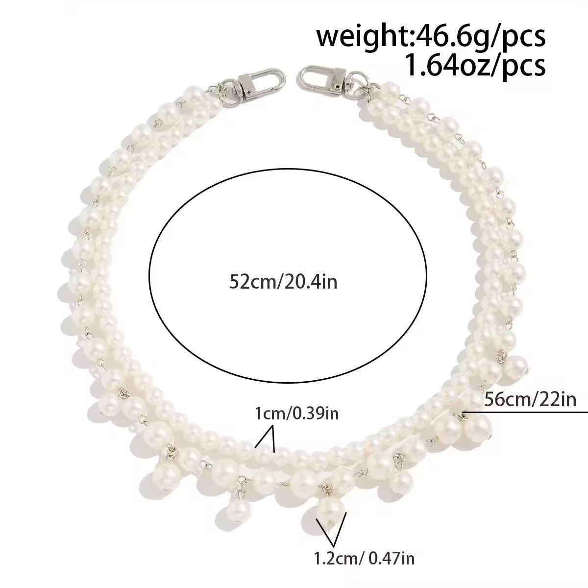 Other Multilayer Imitation Pearl Jeans Pants Keychain Chain Size ONE SIZE - 6 Thumbnail