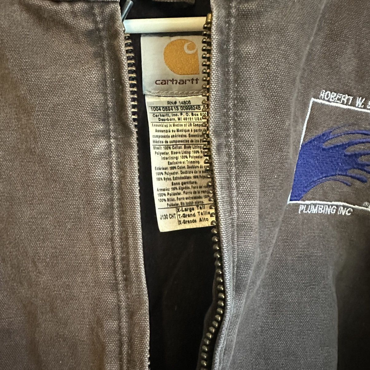 Carhartt × Vintage Brown Embroidered Carhartt Work Jacket Size US XL / EU 56 / 4 - 3 Thumbnail