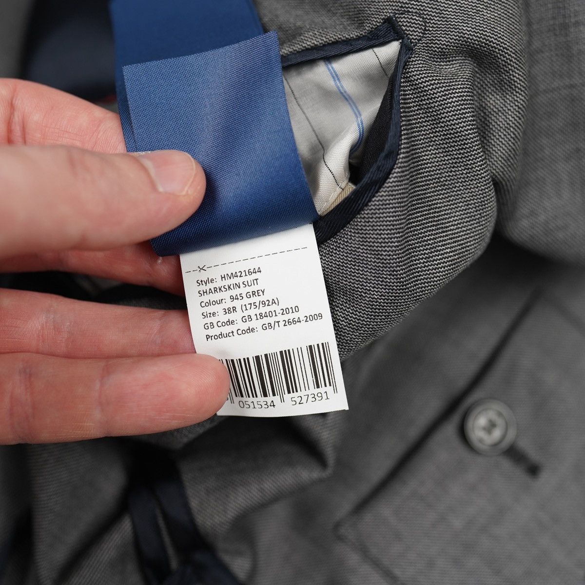 Hackett × Loro Piana Hackett Loro Piana Suit Grey Blazer Jacket Size 38R - 20 Thumbnail