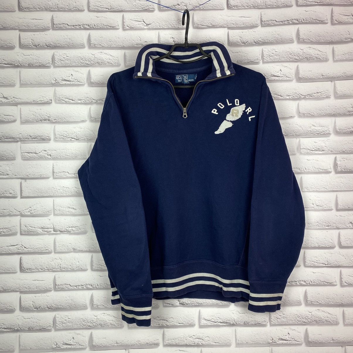 Polo Ralph Lauren Polo Ralph Lauren 1/4 zip vintage sweatshirt 1/3 1/2 90’s Size US M / EU 48-50 / 2 - 1 Thumbnail