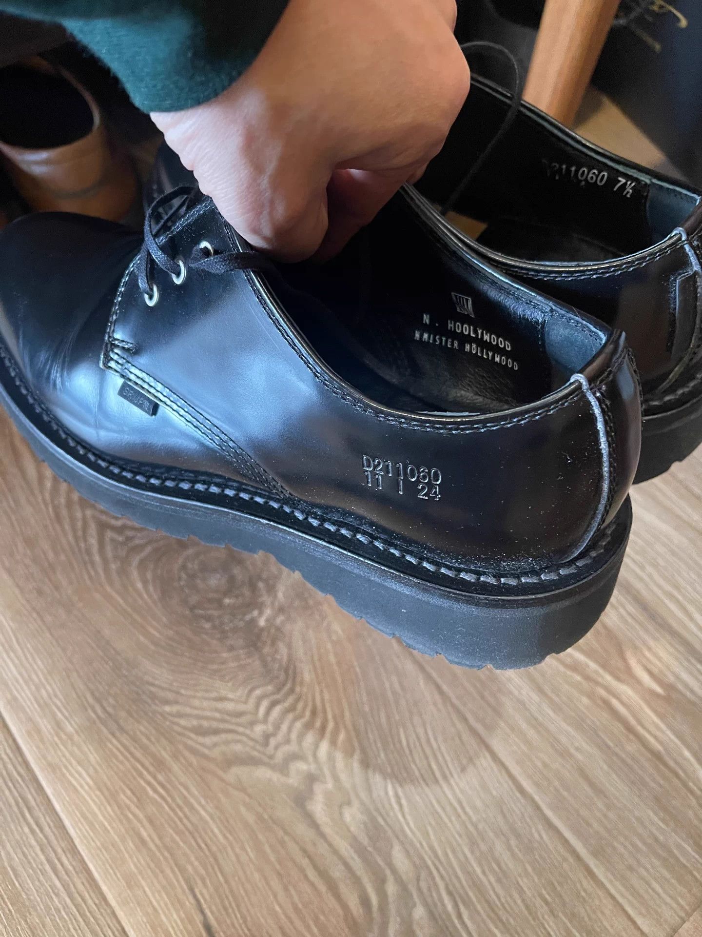 N.Hoolywood N.HOOLYWOOD DANNER Postman Derby 3-Eye Low Top Leather Shoes Size US 7.5 / EU 40-41 - 6 Thumbnail