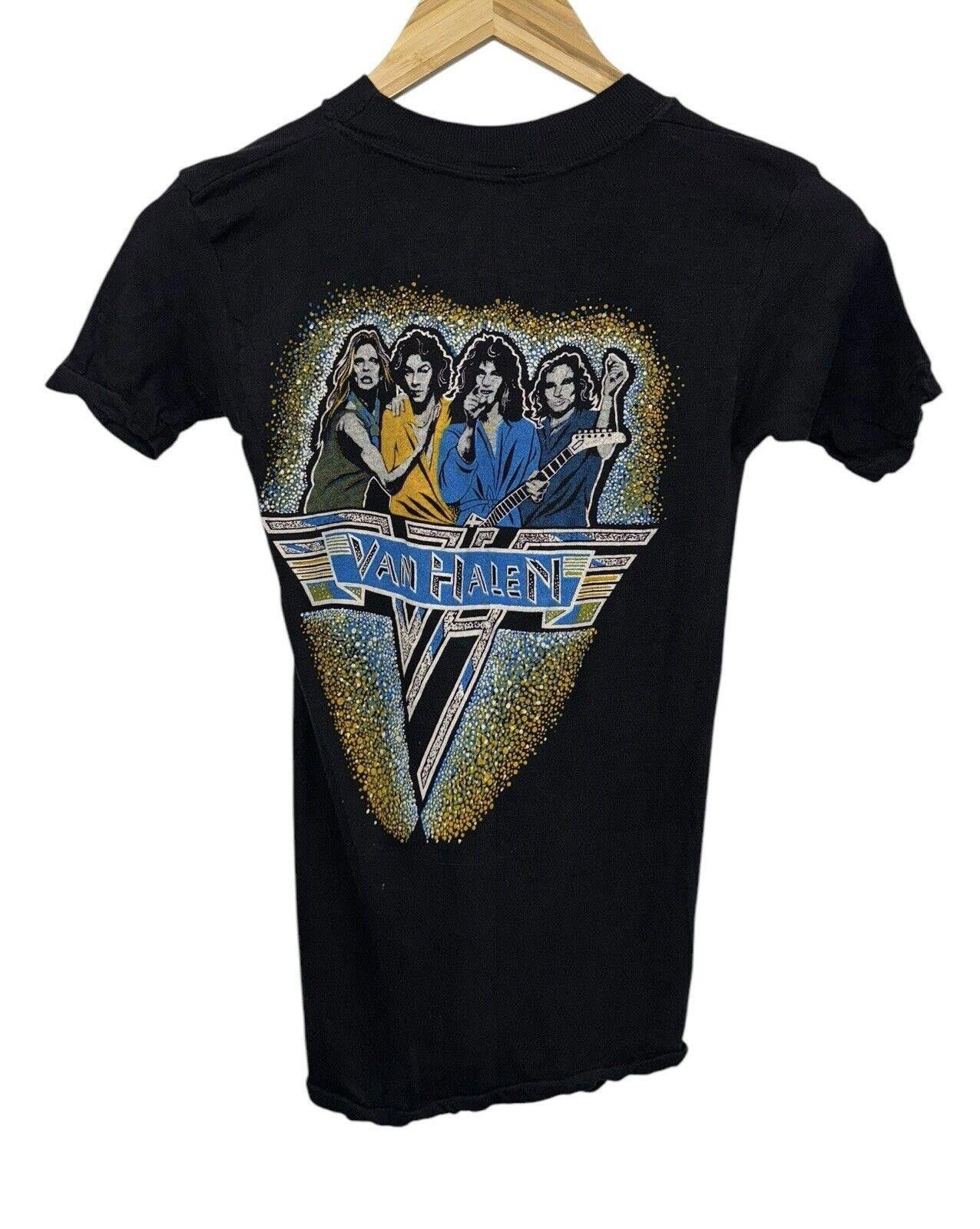 Designer Vintage Van Halen 1983 Guitar Graphic Rock Band Shirt Sz S Size US S / EU 44-46 / 1 - 2 Thumbnail