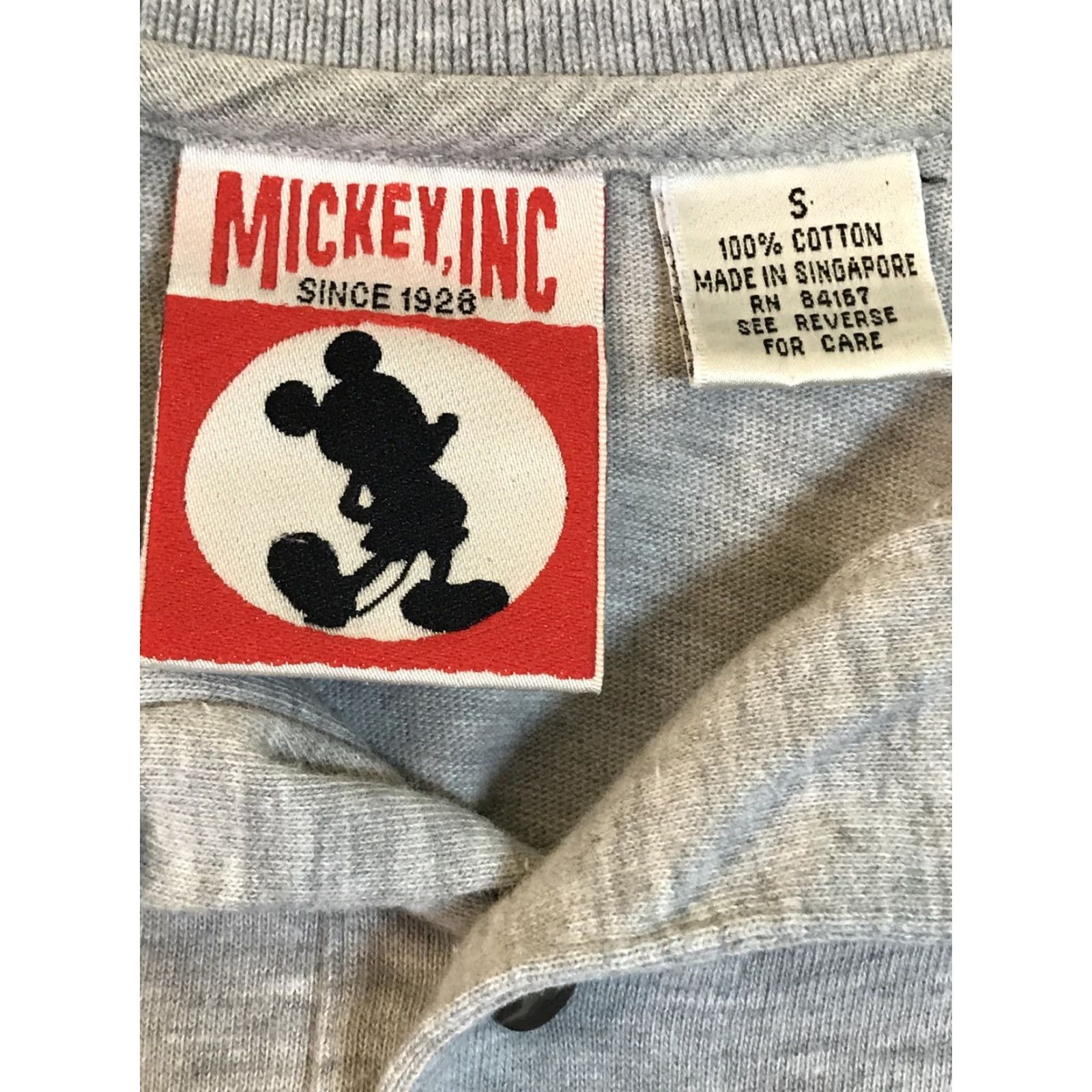 Disney VINTAGE Disney Mickey Mouse Polo Shirt Gray Embroidered Adult Small S Cartoon Mens Size US S / EU 44-46 / 1 - 2 Thumbnail