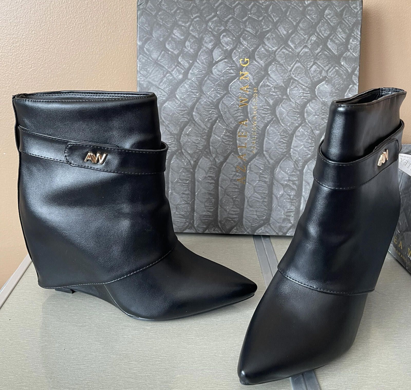 Other azelia wang marley hidden wedge hell 4” Sz7.5 Size US 7.5 / IT 37.5 - 1 Thumbnail