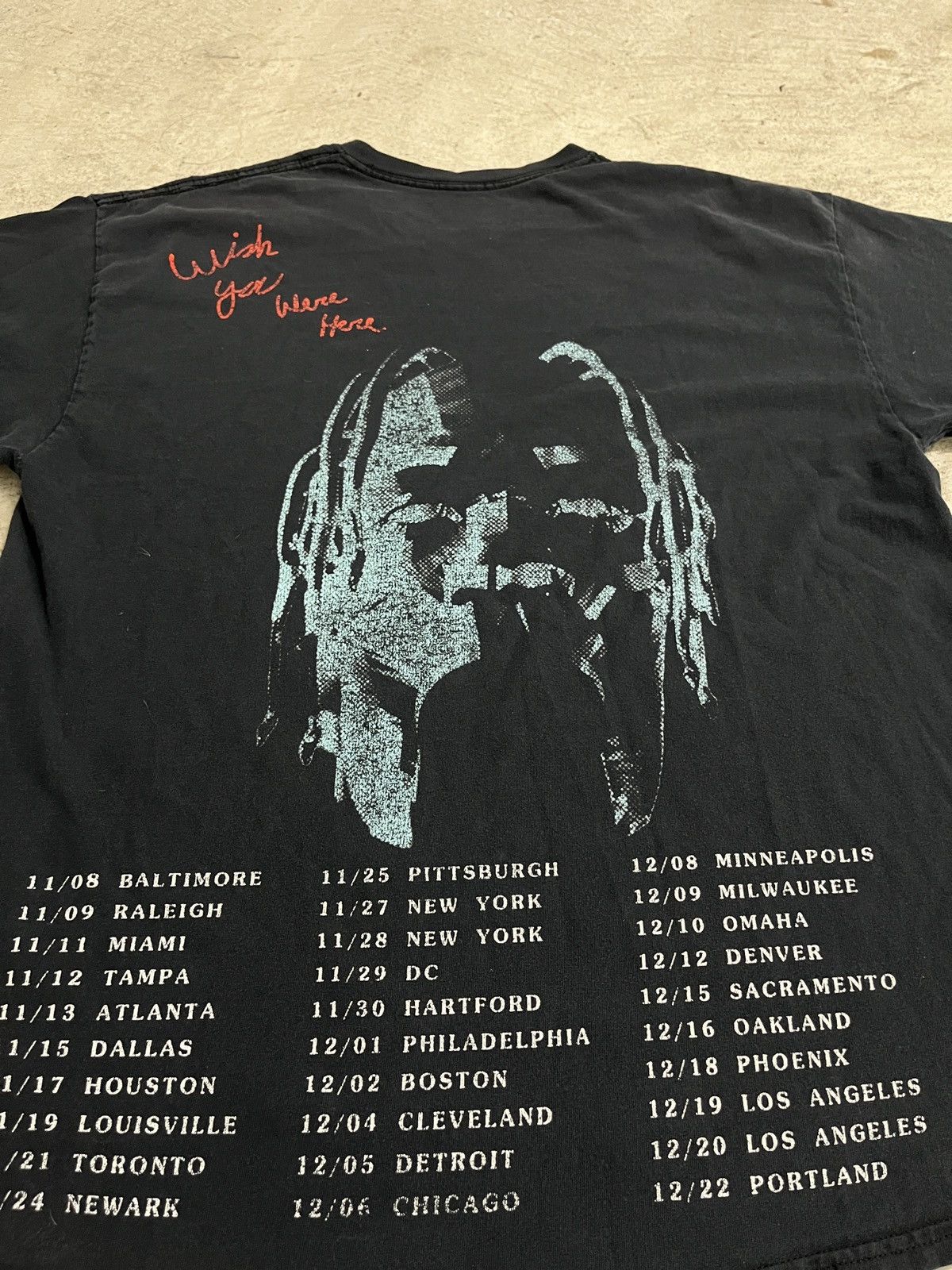 Travis Scott Travis Scott AstroWorld Wish You Were Here Tour Tee Size US L / EU 52-54 / 3 - 4 Thumbnail