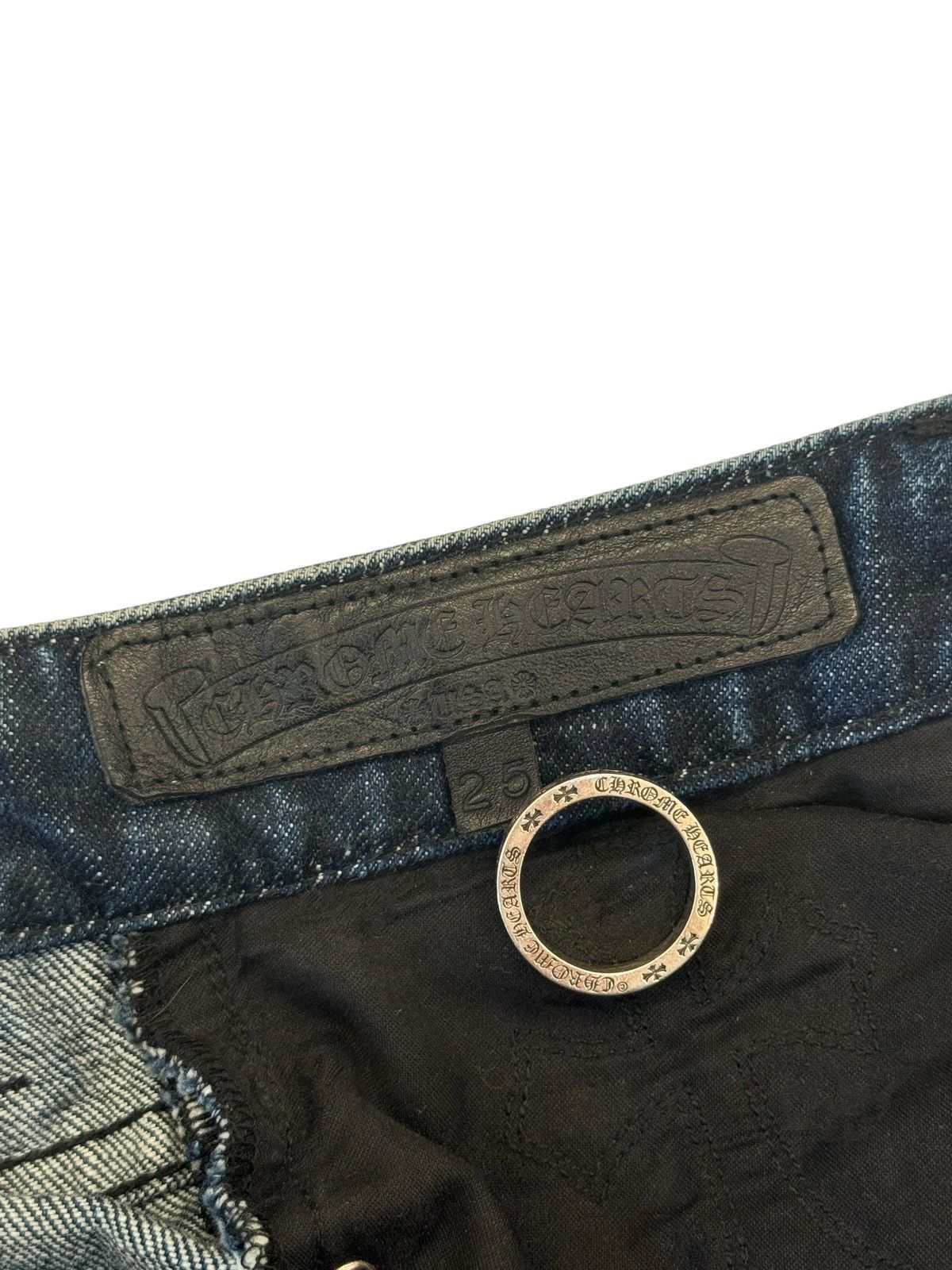 Chrome Hearts Chrome Hearts Denim Cross Patch On Denim Jeans Size 25" / US 0 / IT 36 - 11 Thumbnail