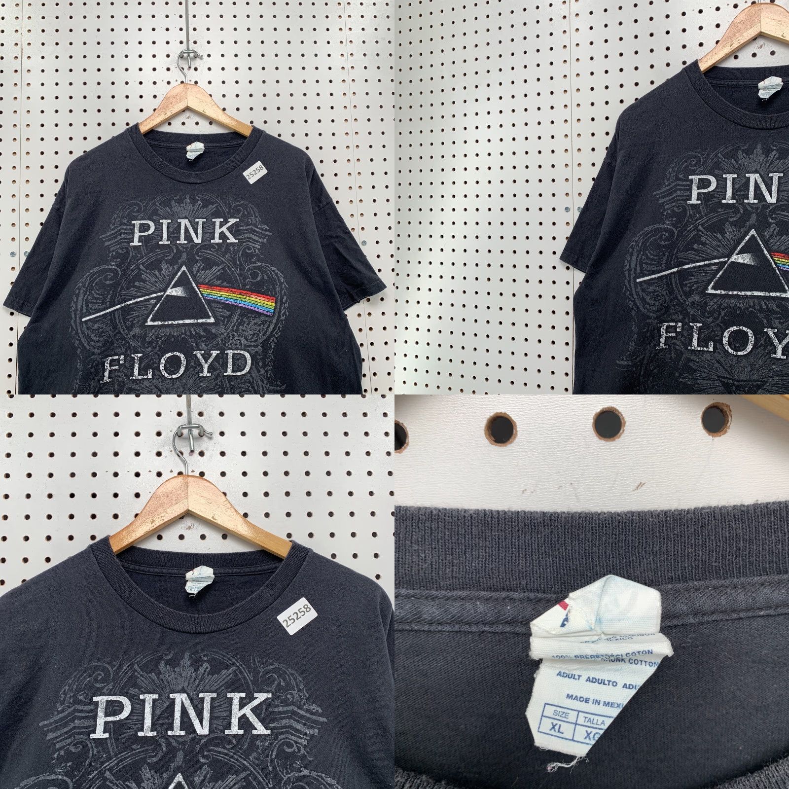 Delta Pink Floyd Shirt Black Dark Side Of The Moon Music Band Tee Adult XL 24x28 Mens Size US XL / EU 56 / 4 - 8 Thumbnail