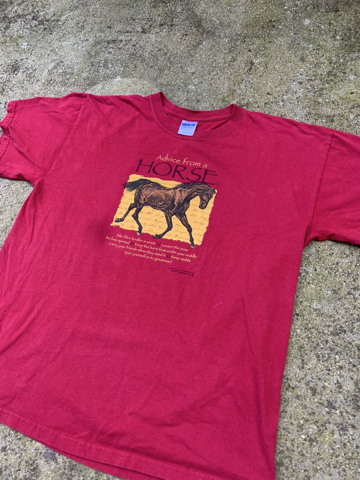 Gildan Vintage Advice from a Horse T Shirt Size US L / EU 52-54 / 3 - 2 Thumbnail