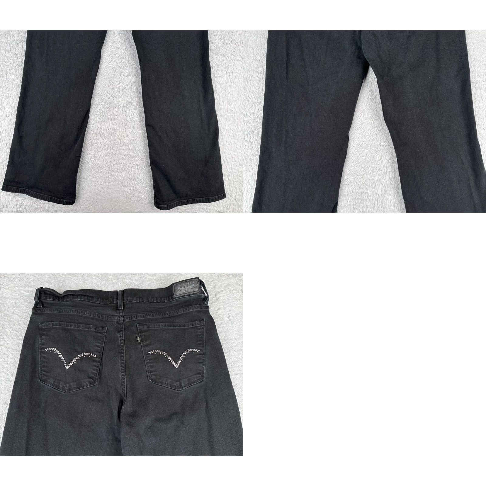 Levi's Levis Jeans Women 14 Black Denim 512 Boot 32x30 Premium Perfectly Slimming Size 36" / US 14 / IT 50 - 10 Thumbnail