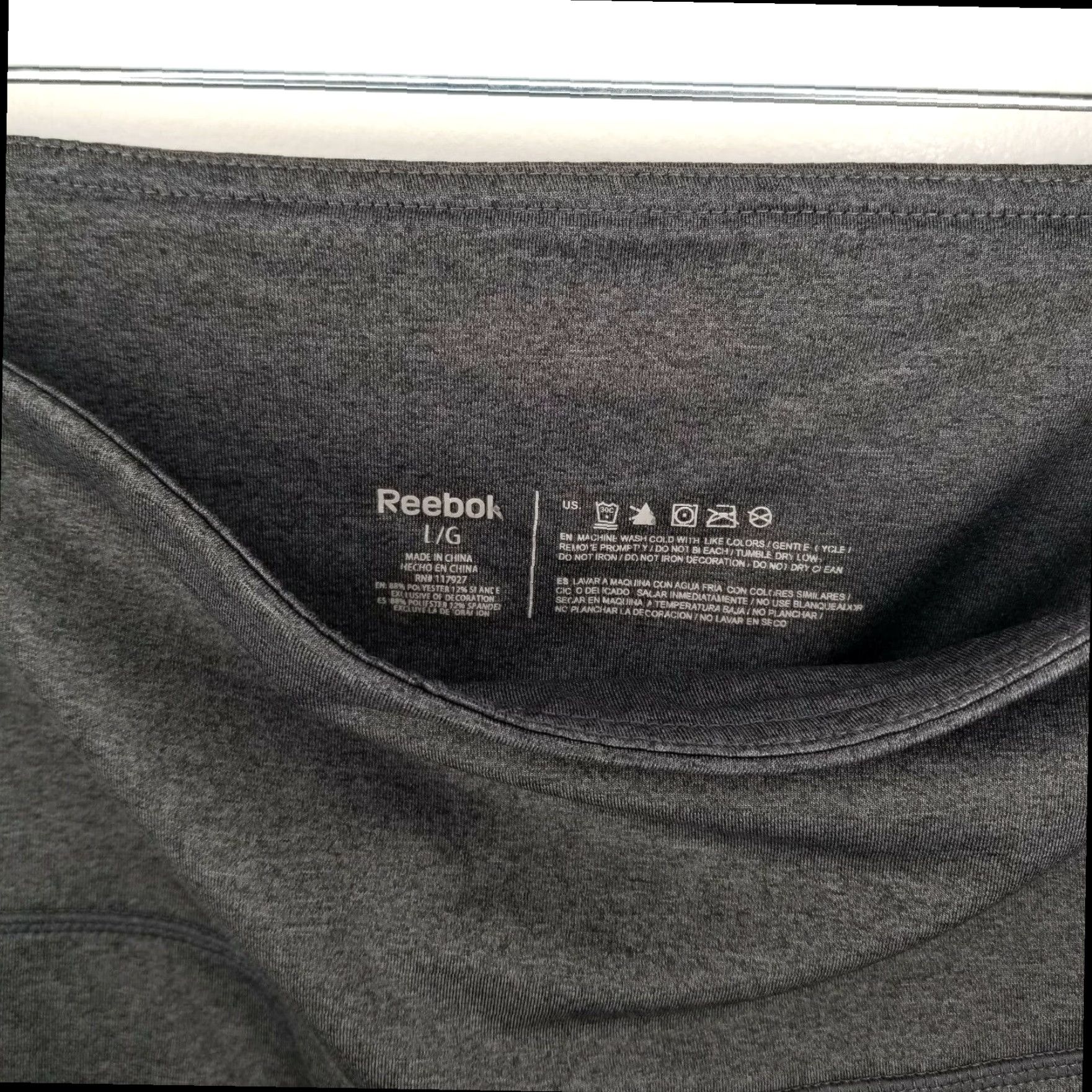 Reebok Reebok Womens Gray Compression Activewear Leggings Large Size 36" / US 14 / IT 50 - 3 Thumbnail