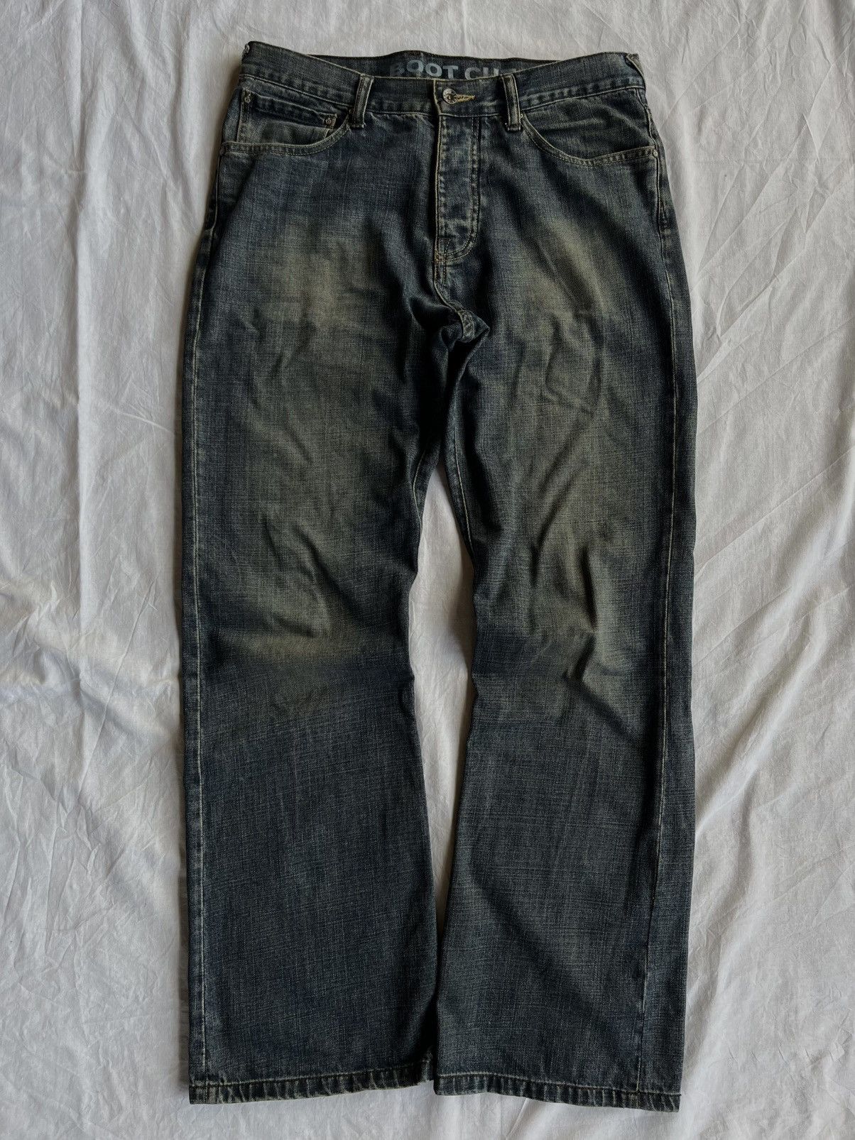 Japanese Brand × Le Grande Bleu (L.G.B.) × Vintage Rare Vintage Denim Jeans Jeff Banks Bootcut Jeans Y2K Fit Size US 32 / EU 48 - 1 Thumbnail