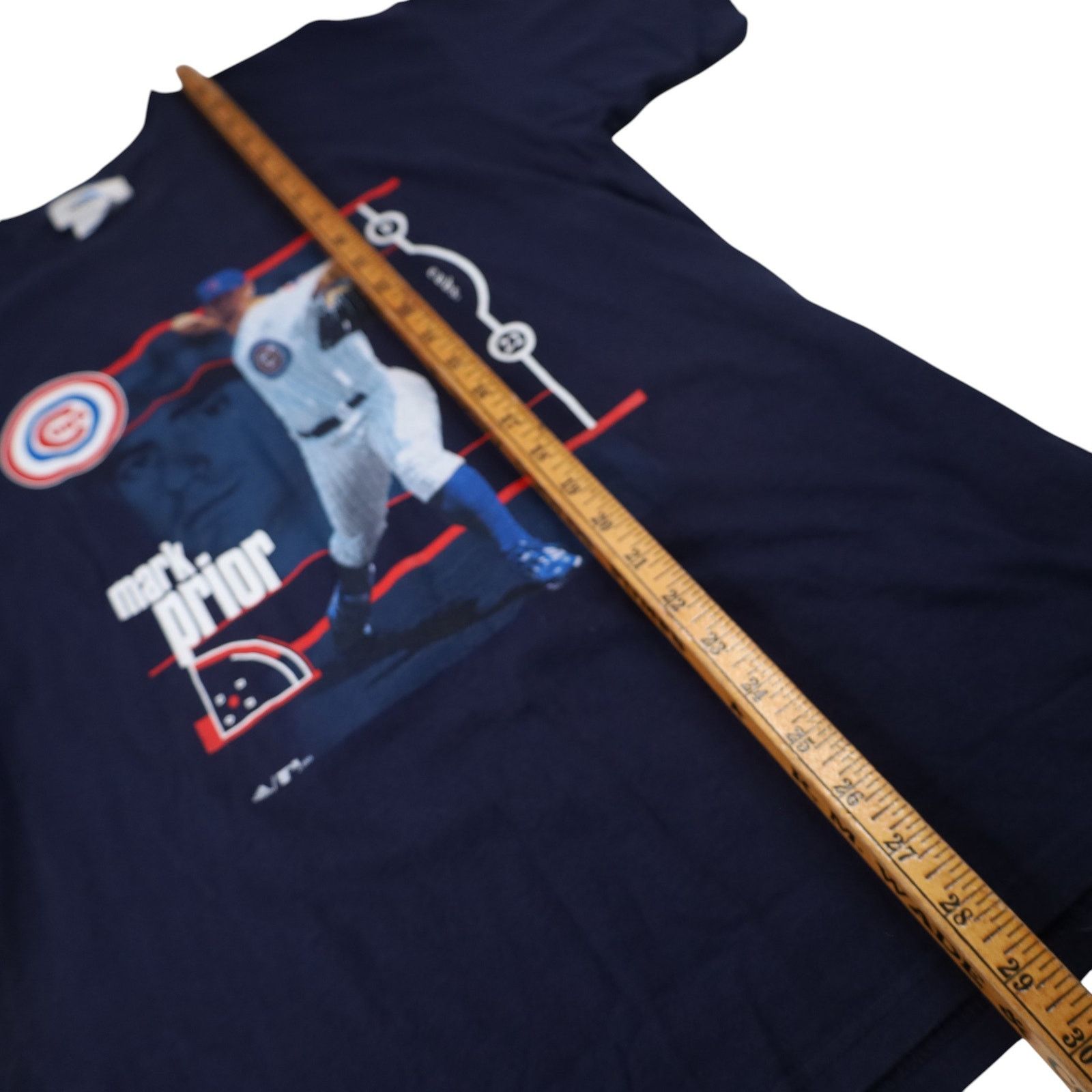 Adidas × MLB × Vintage Vintage Adidas Chicago Cubs Mark Prior Graphic T Shirt Size US M / EU 48-50 / 2 - 7 Thumbnail