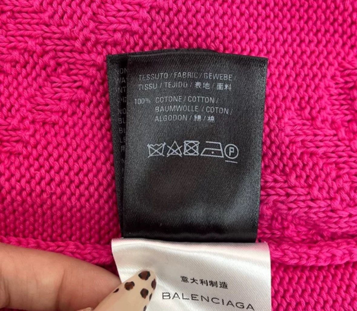 Balenciaga Balenciaga pink 3D knit jacquard full print pattern sweater Size US M / EU 48-50 / 2 - 7 Thumbnail