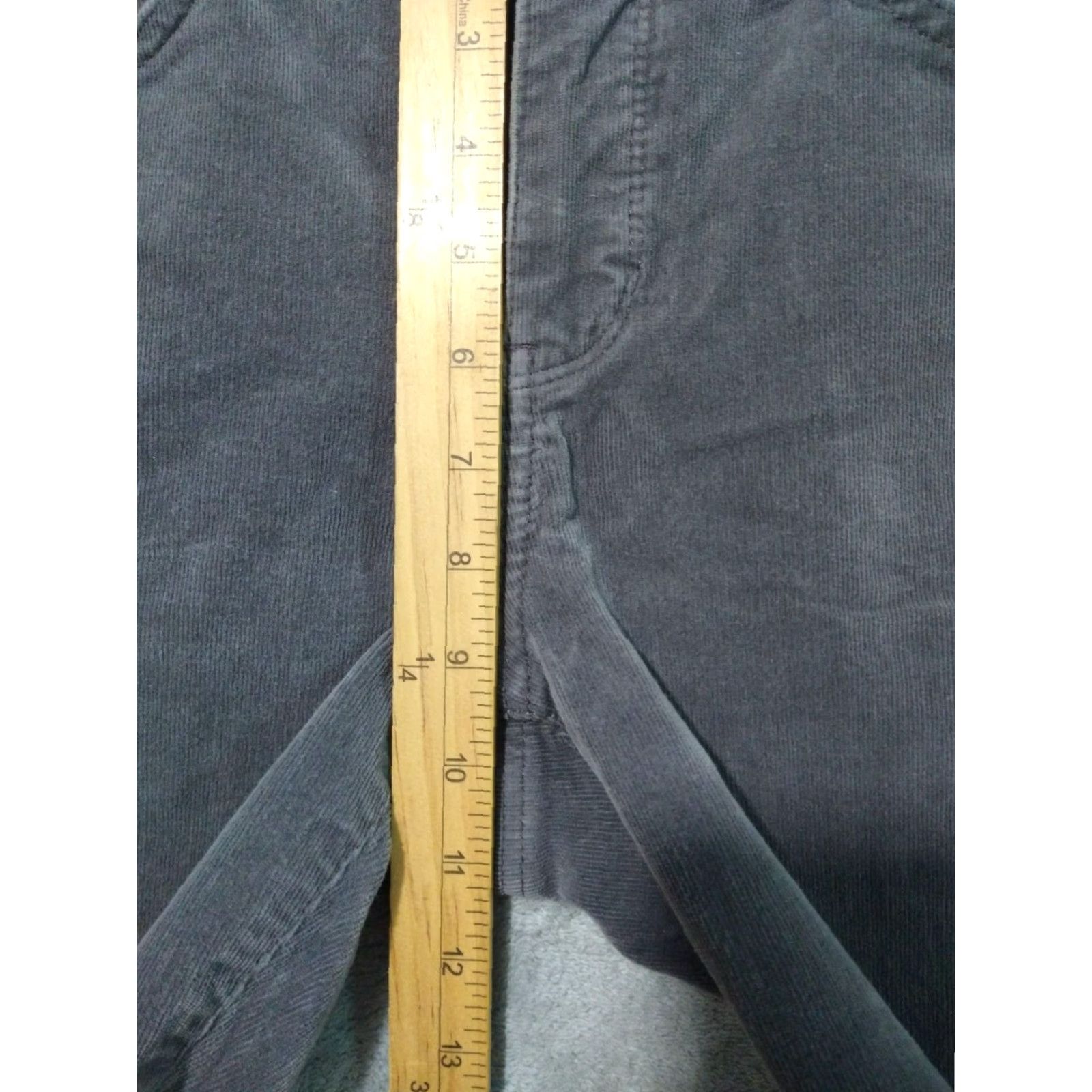 NYDJ NYDJ Pants Womens 6 Gray Corduroy Mid Rise Stretch Girlfriend Chino Size 28" / US 6 / IT 42 - 4 Thumbnail