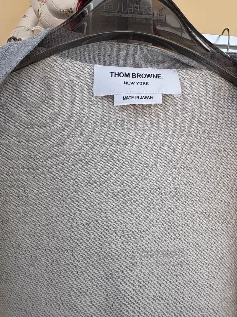 Thom Browne Thom Browne Gray Knit Cardigan Size US L / EU 52-54 / 3 - 3 Thumbnail