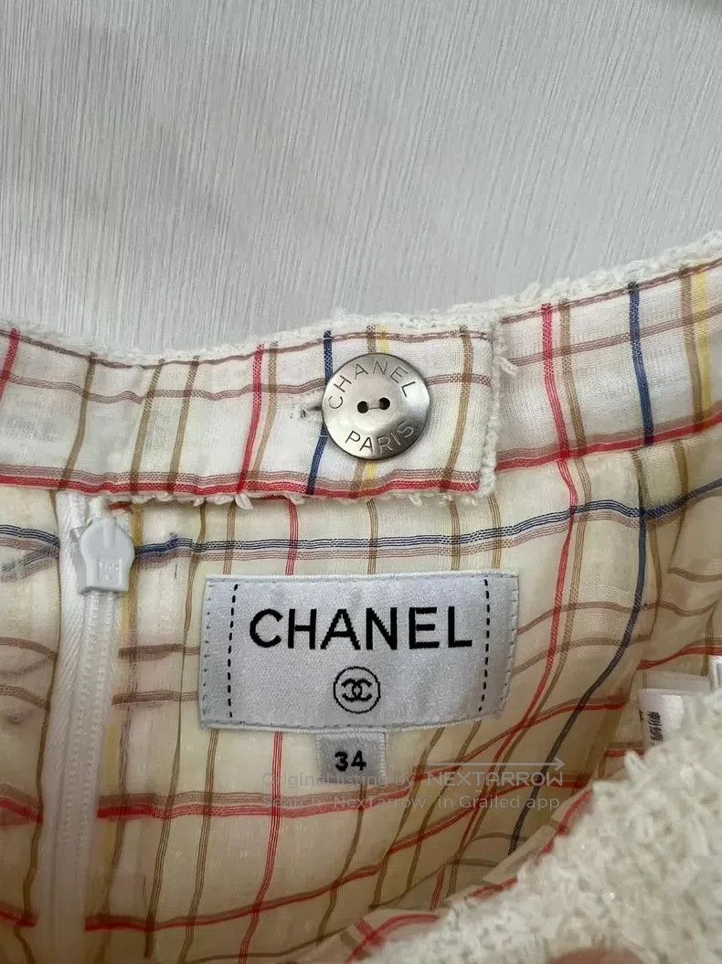 Chanel Chanel Early Spring Station Series White Pocket Skirt Size 42" / US 20 - 3 Thumbnail