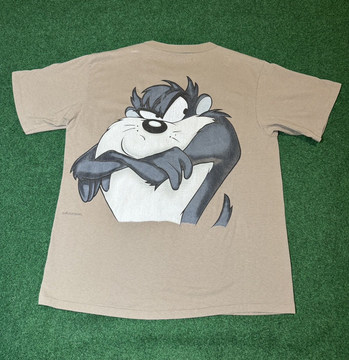 Changes × Vintage Vintage 90s Wu Wear Taz Wear Looney Tunes Tazmanian T Shirt Size US XL / EU 56 / 4 - 3 Thumbnail