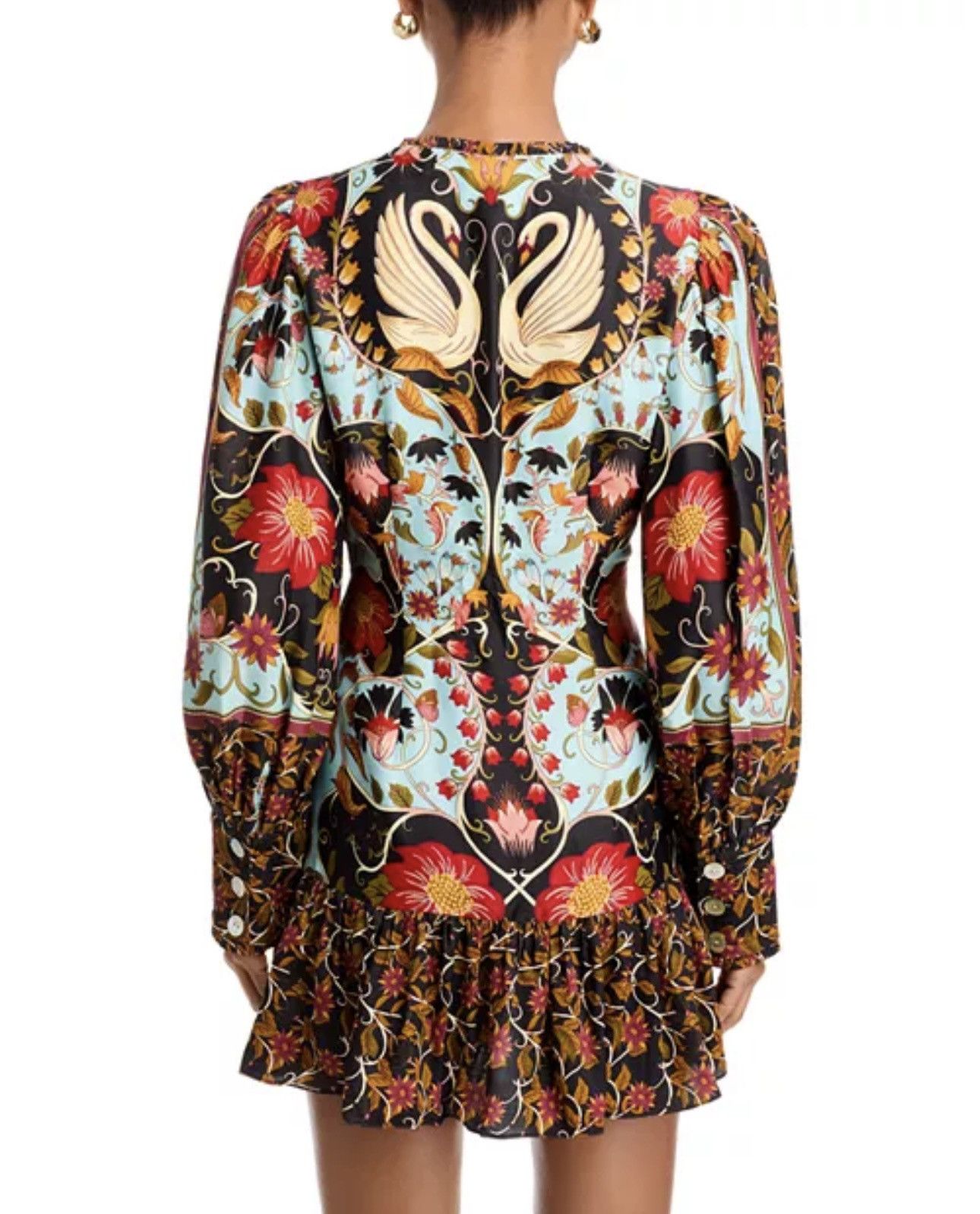 Farm Rio Farm Rio Flowing Beauty Mini Dress Size S / US 4 / IT 40 - 4 Thumbnail