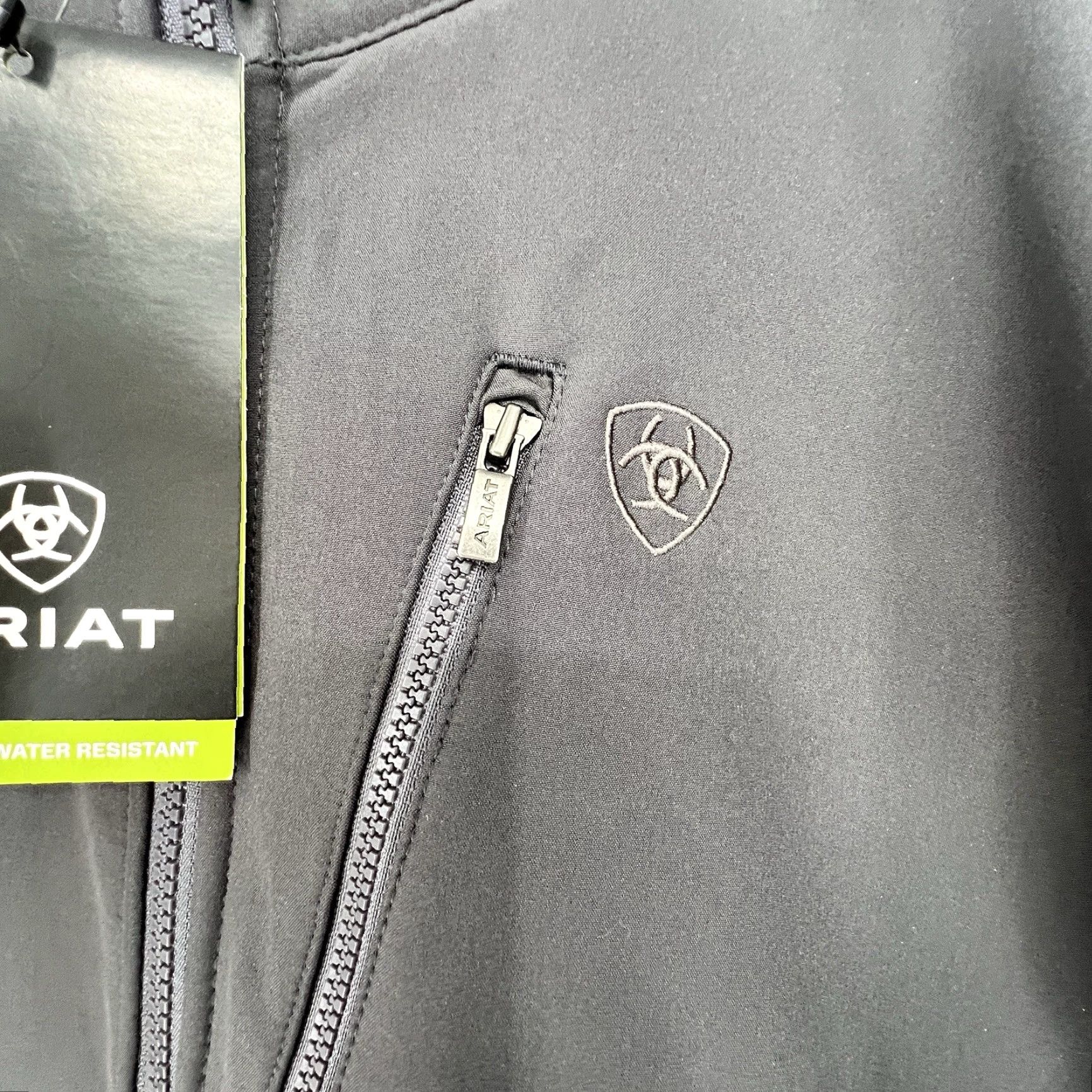 Ariat Ariat Jacket Softshell Men XL Stand-Up Collar Logo Gray Phantom Dark Grey Size US XL / EU 56 / 4 - 3 Thumbnail
