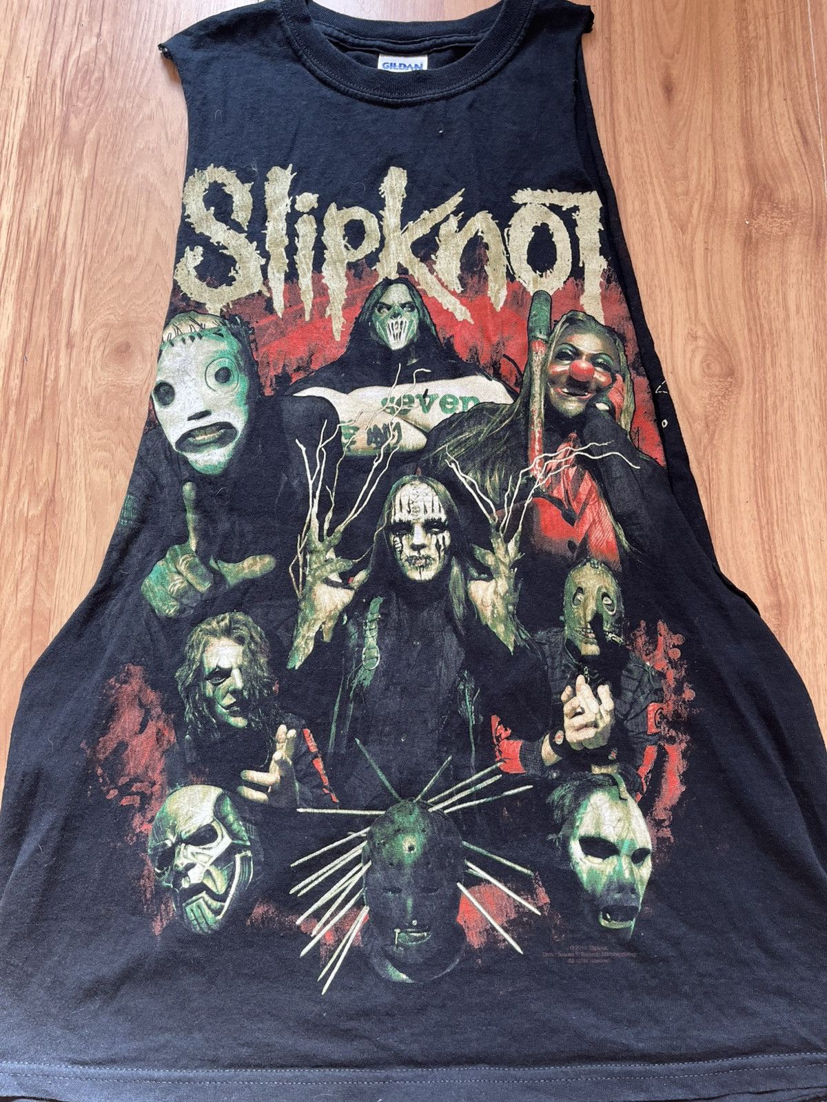 Gildan × Slipknot × Vintage Slipknot 2010 Cut-Off Tank (Gildan Tag) – Size M Size US M / EU 48-50 / 2 - 2 Thumbnail