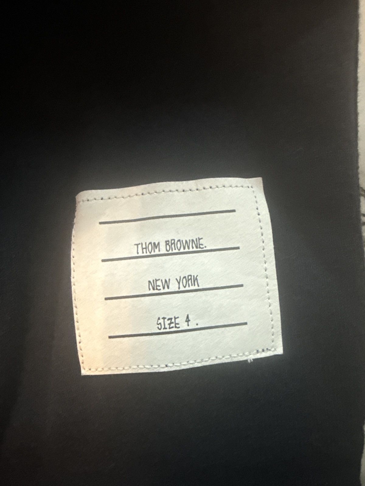 Thom Browne Thom Browne Navy Blue Cotton Crewneck Sweatshirt Size US XL / EU 56 / 4 - 4 Thumbnail