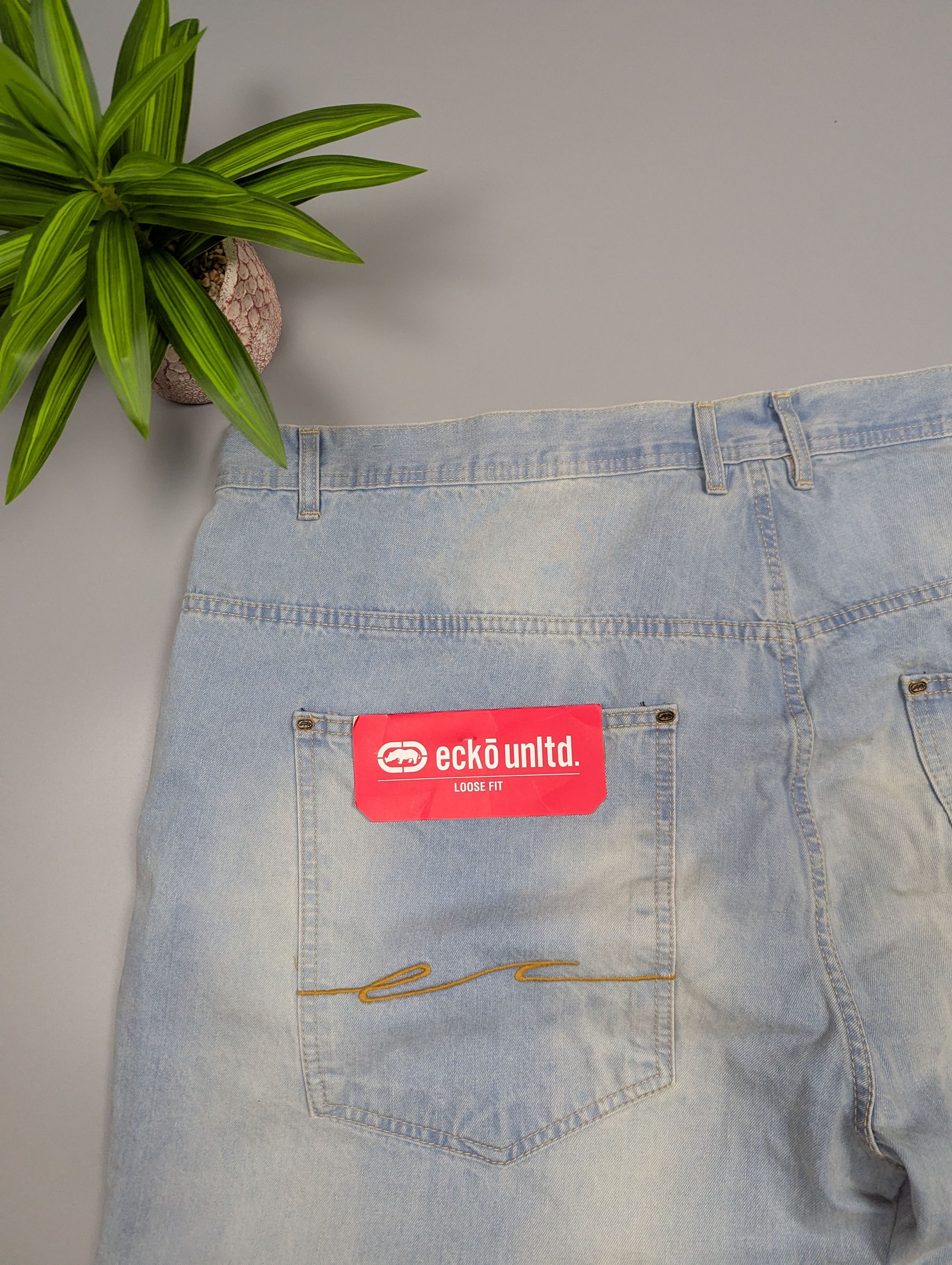 Ecko Unltd. NEW Ecko Unltd. "Fat Bro" Y2K Baggy Jeans W50 L34 Size US 44 / EU 60 - 7 Thumbnail
