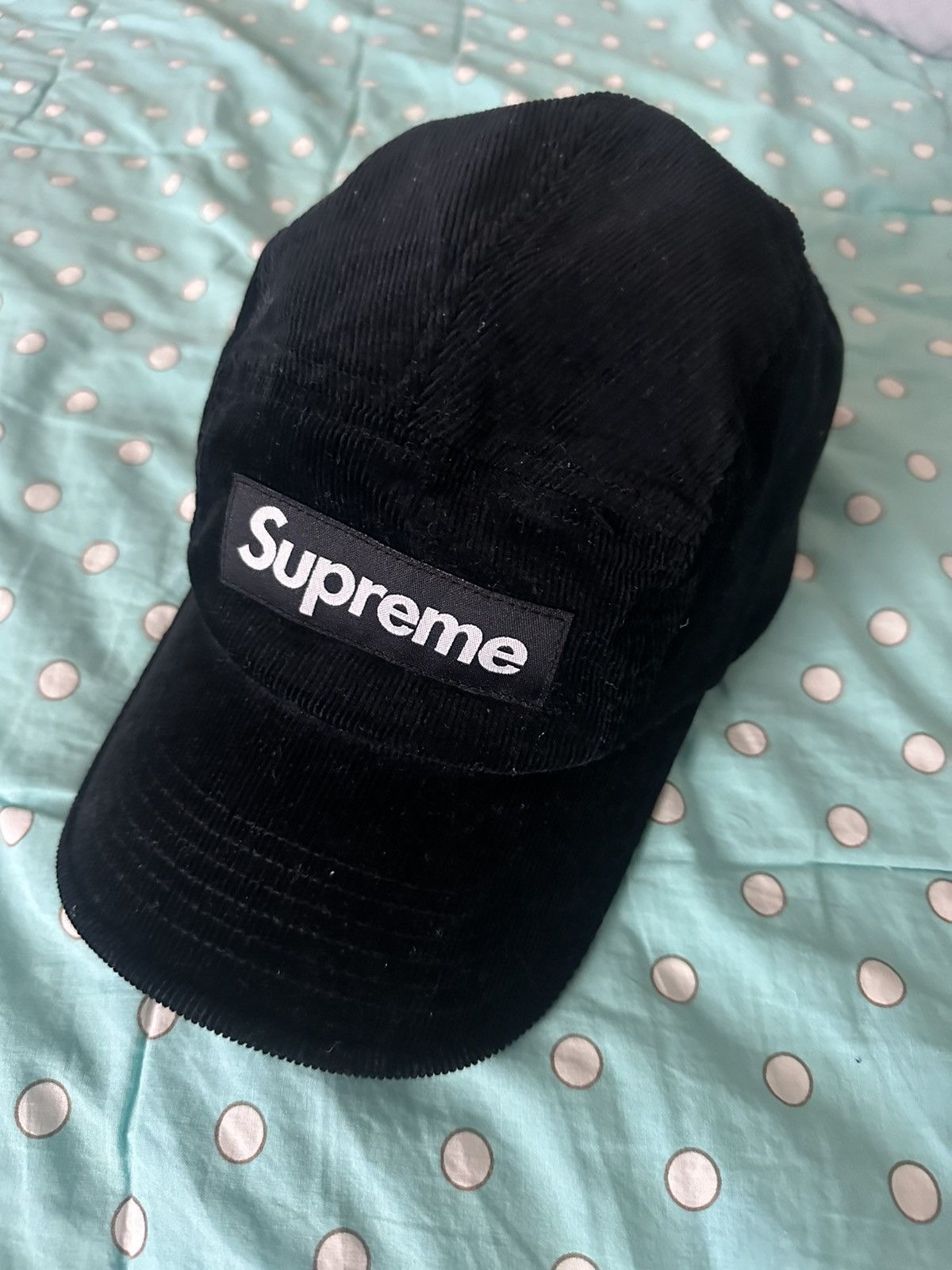 Supreme Supreme black corduroy gore-tex logo cap Size ONE SIZE - 1 Thumbnail
