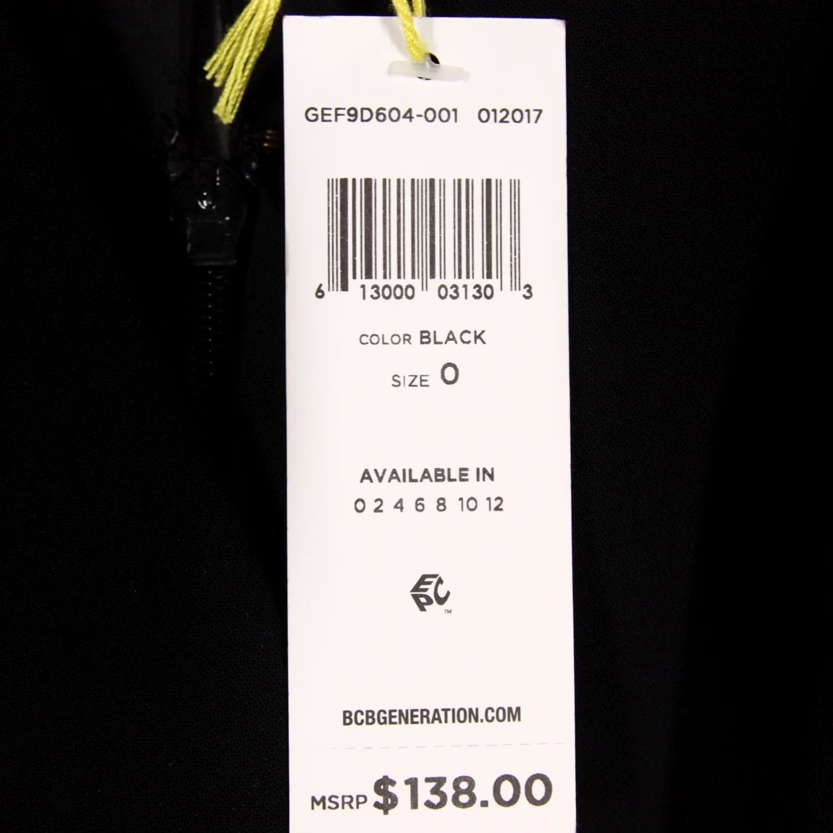 BCBGeneration BCBGGeneration Jumpsuit One-Piece Sleeveless V-Neck Black Size 0 Women Party Formal Workwear NWT Size 25" / US 0 / IT 36 - 5 Thumbnail