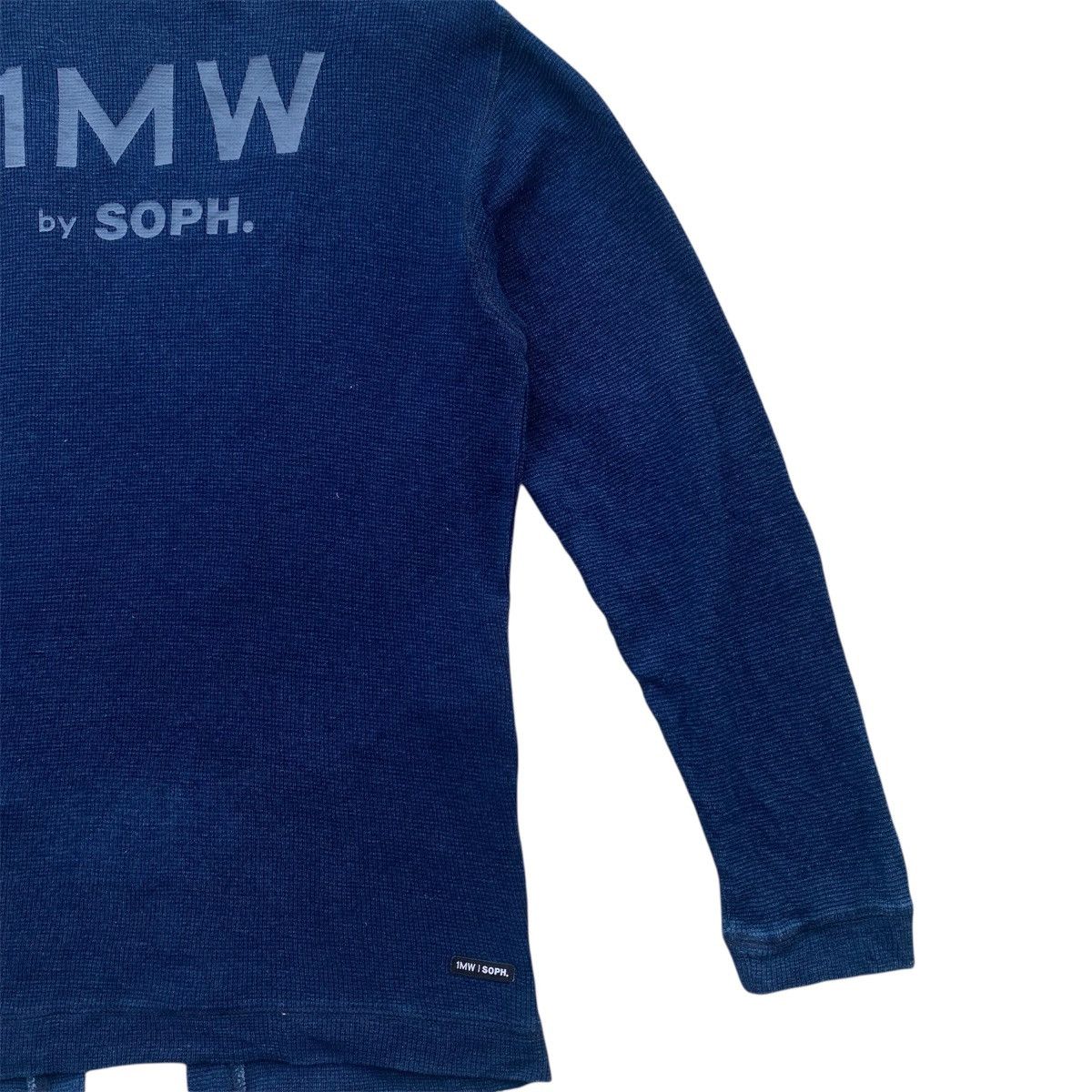 Sophnet. ‼️LAST DROP‼️1MW by SOPHNET. x GU indigo-dyed knit Cardigan Size US L / EU 52-54 / 3 - 11 Thumbnail