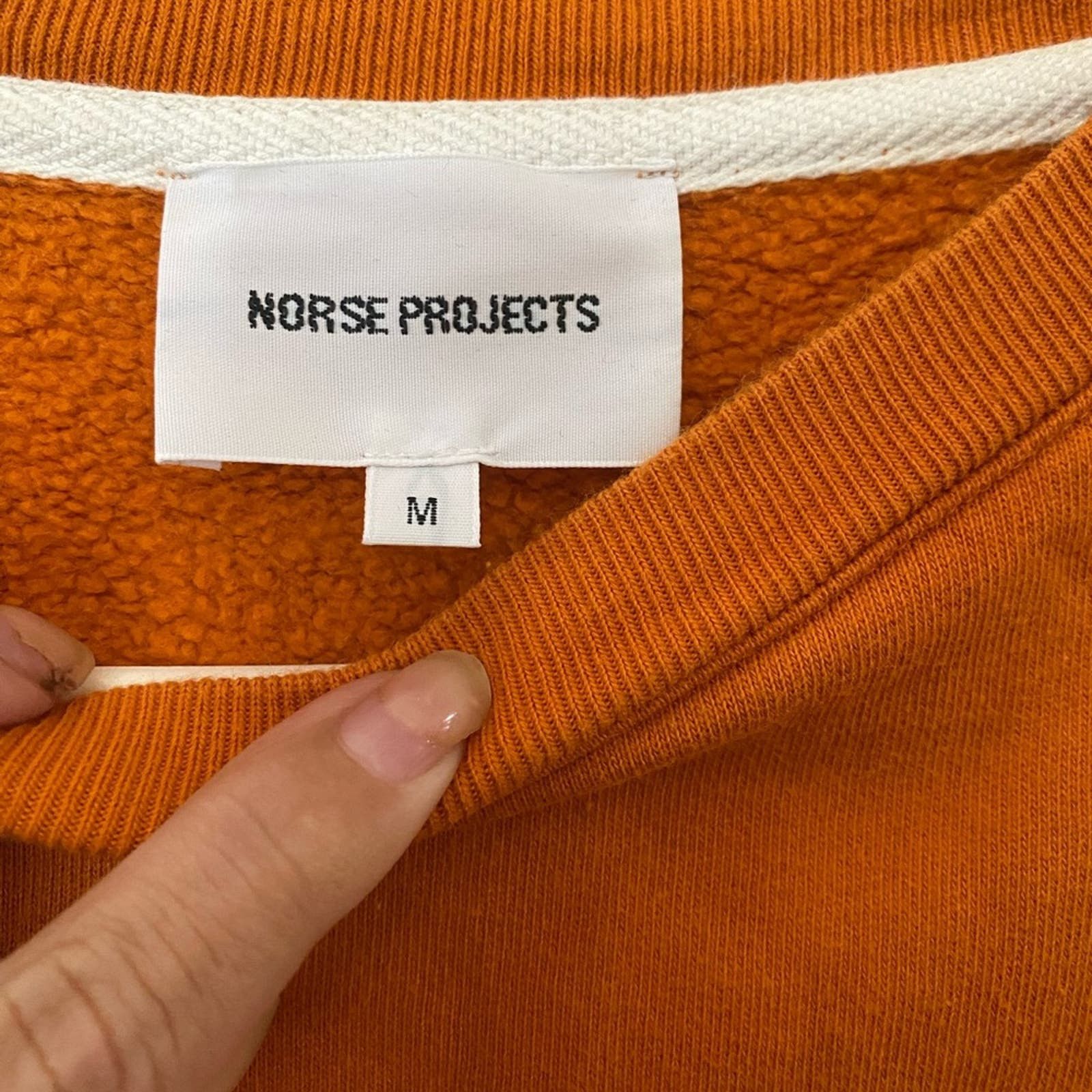 NORSE PROJECTS VAGN CLASSIC CREW SWEAT OXIDE ORANGE M