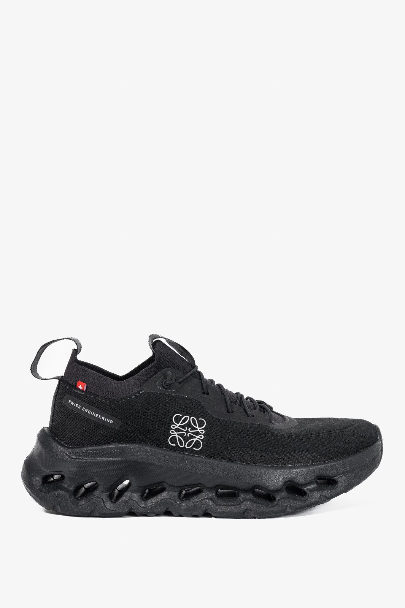 Loewe × On Loewe x ON Cloudtilt All Black Anagram Lace-Up Sneakers Size US 5 / IT 35 - 1 Thumbnail